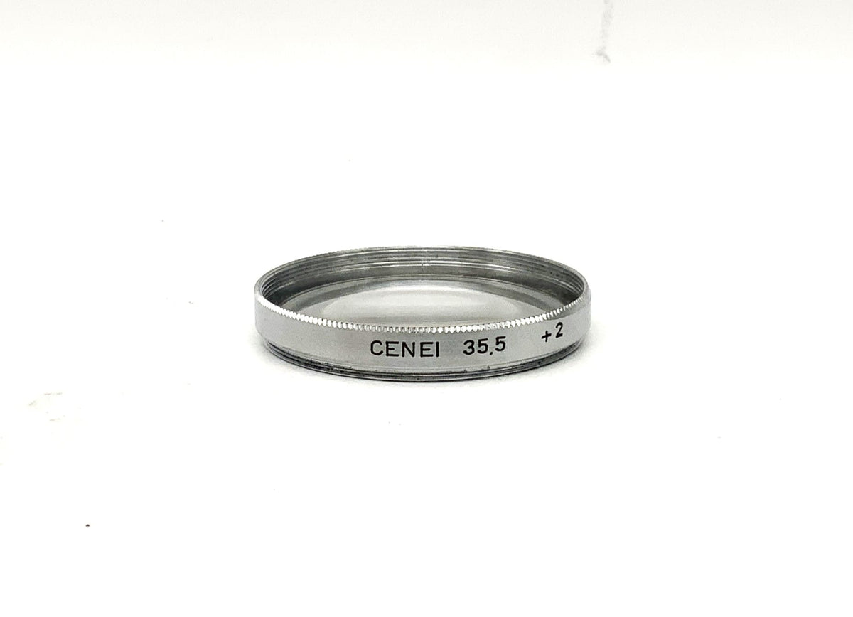 Objectif macro Cenei + 2 filtres, filetage circulaire 35,5 mm