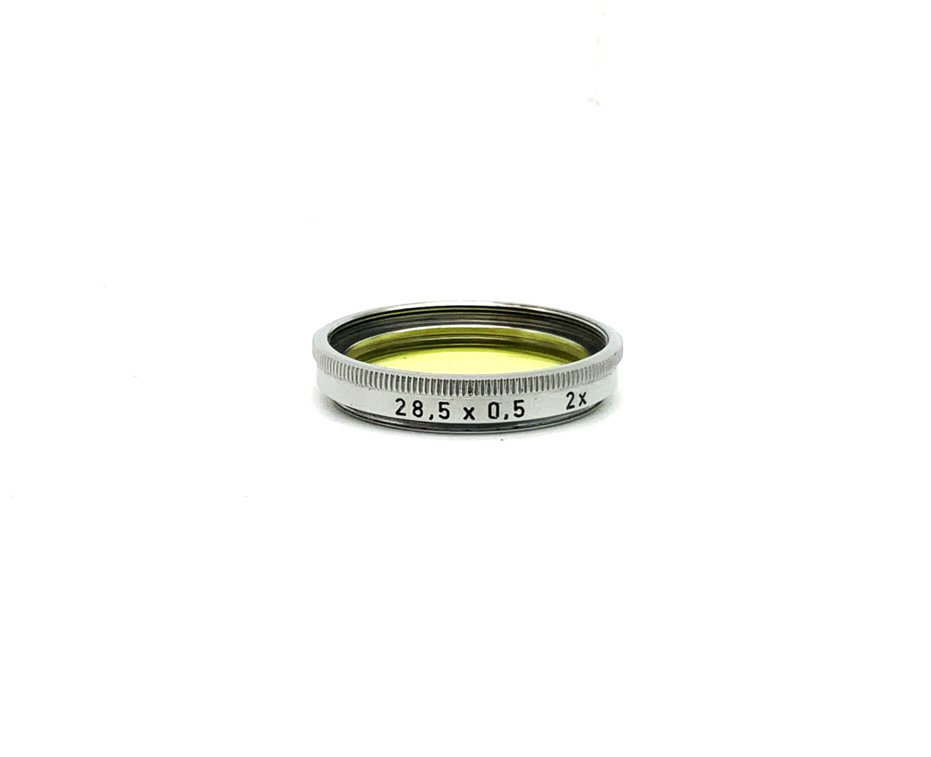 Filtre jaune 28,5/0,5, 2 filtres, filetage circulaire de 28,5 mm