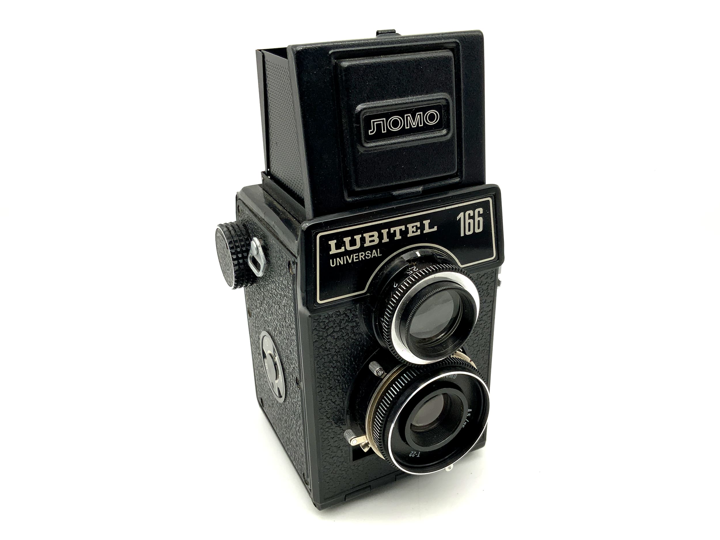 Lomo Lubitel 166 TLR mit T-22 4,5/75 Zweiäugige Analogkamera