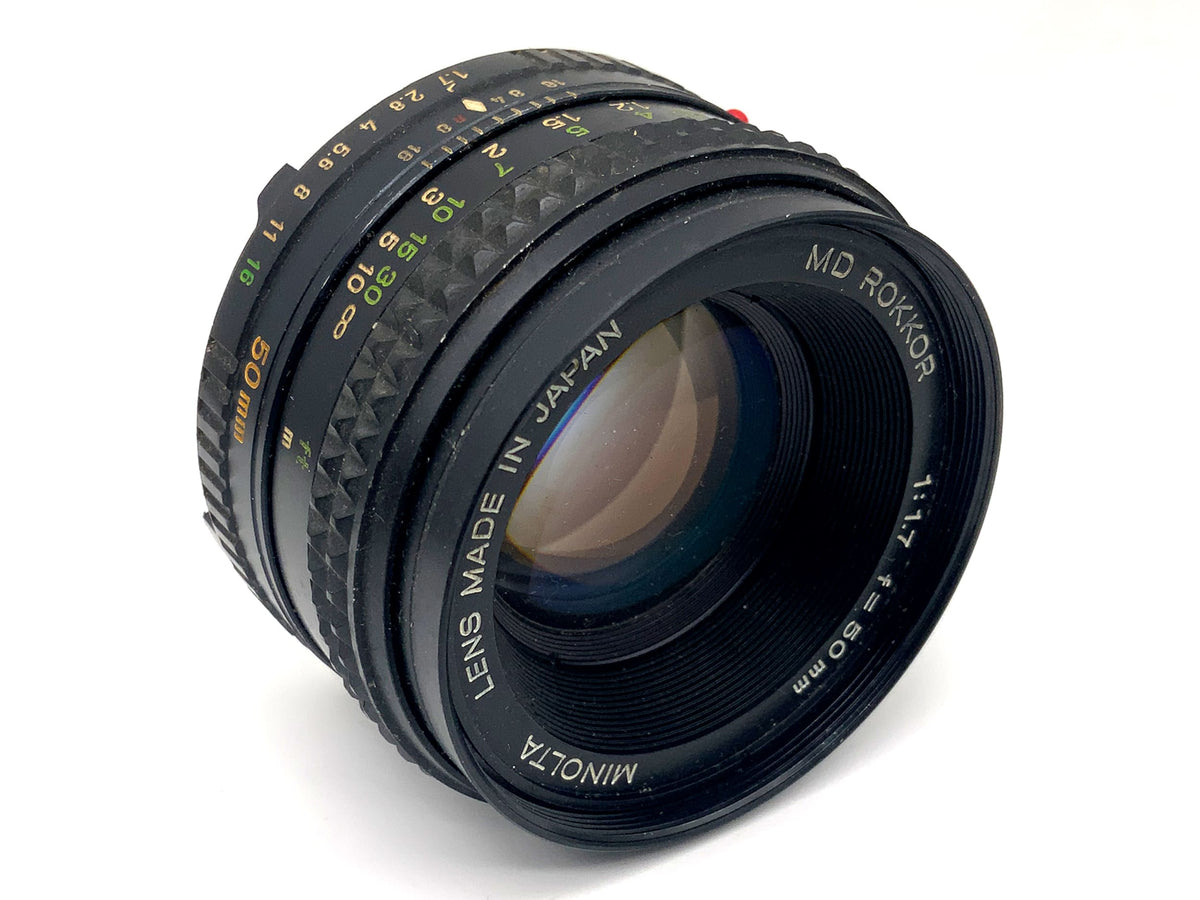Minolta MD Rokkor 50mm 1:1.7 Objektiv Festbrennweite (Minolta MD) Pilz!