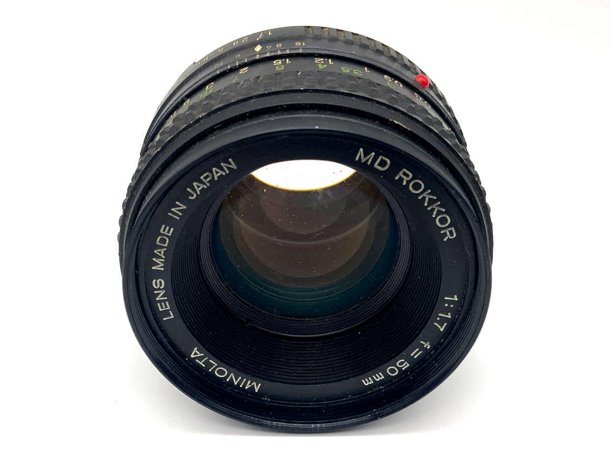 Minolta MD Rokkor 50mm 1:1.7 Objektiv Festbrennweite (Minolta MD) Pilz!