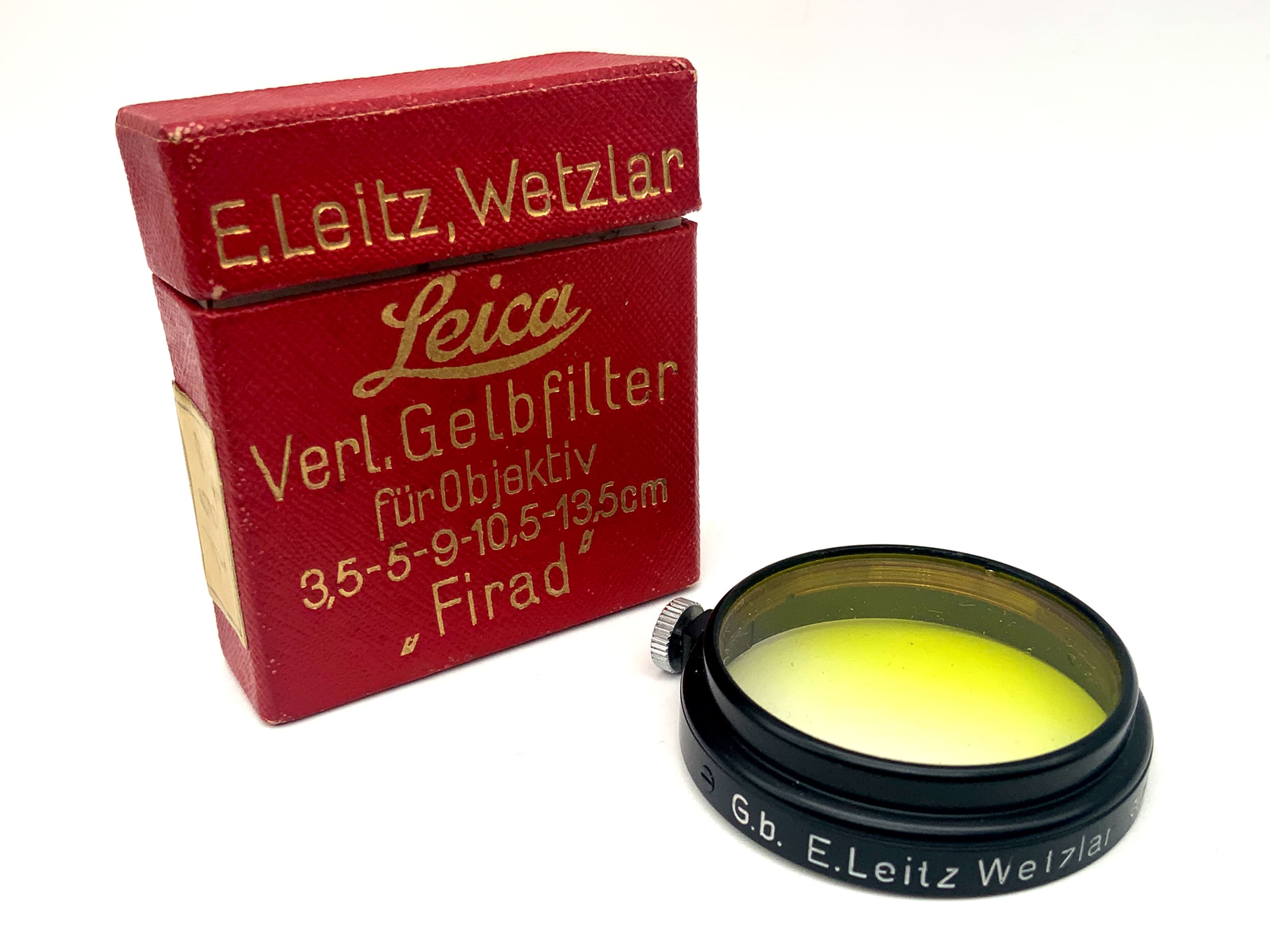 Leica Leitz Verlauf-Filter G.b. Gelb Yellow "Firad" Steckfilter Slip On 36mm M36