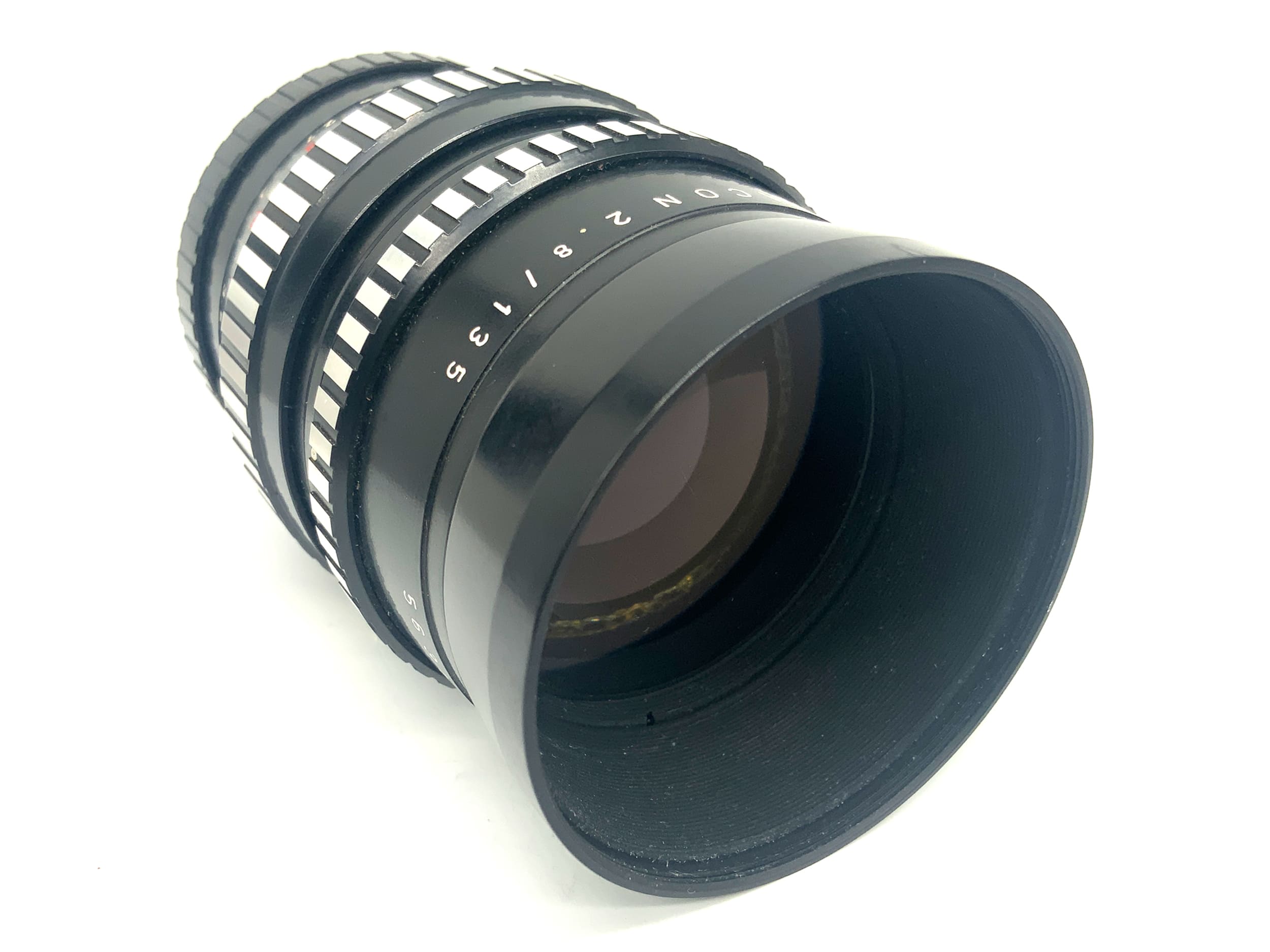 Pentacon 135mm 1:2.8 Objektiv 15 Blades Zebra Festbrennweite (M42)