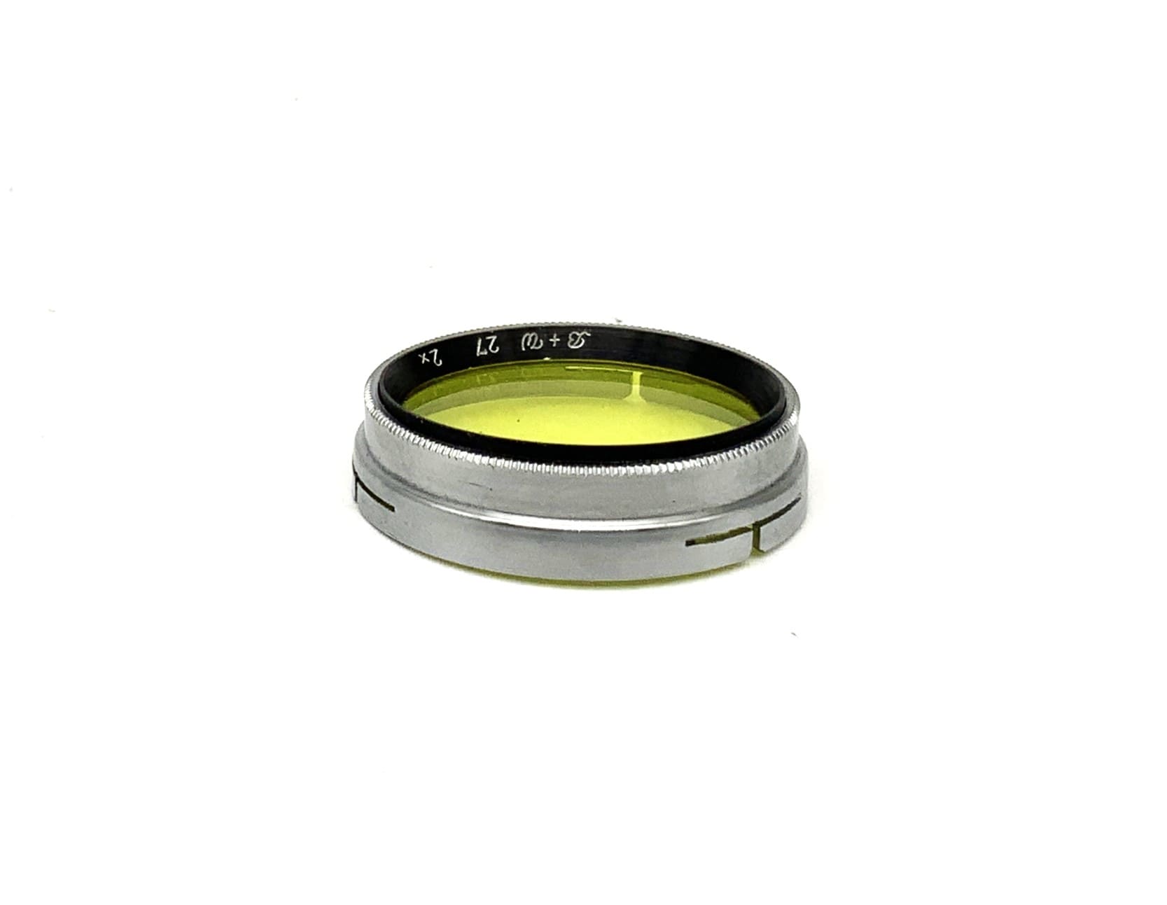 B+W color filter yellow/yellow 2x plug-in filter slip-on filter 27mm filter thread