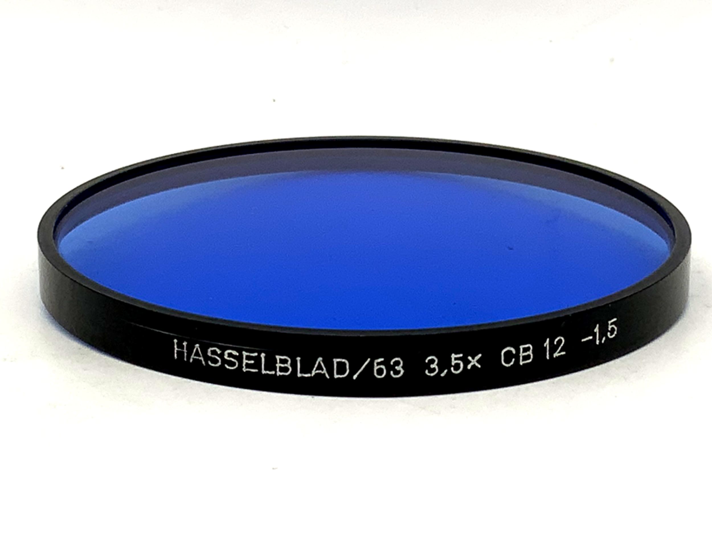 Hasselblad blue color filter 3.5x CB12 -1.5 insert filter 63mm