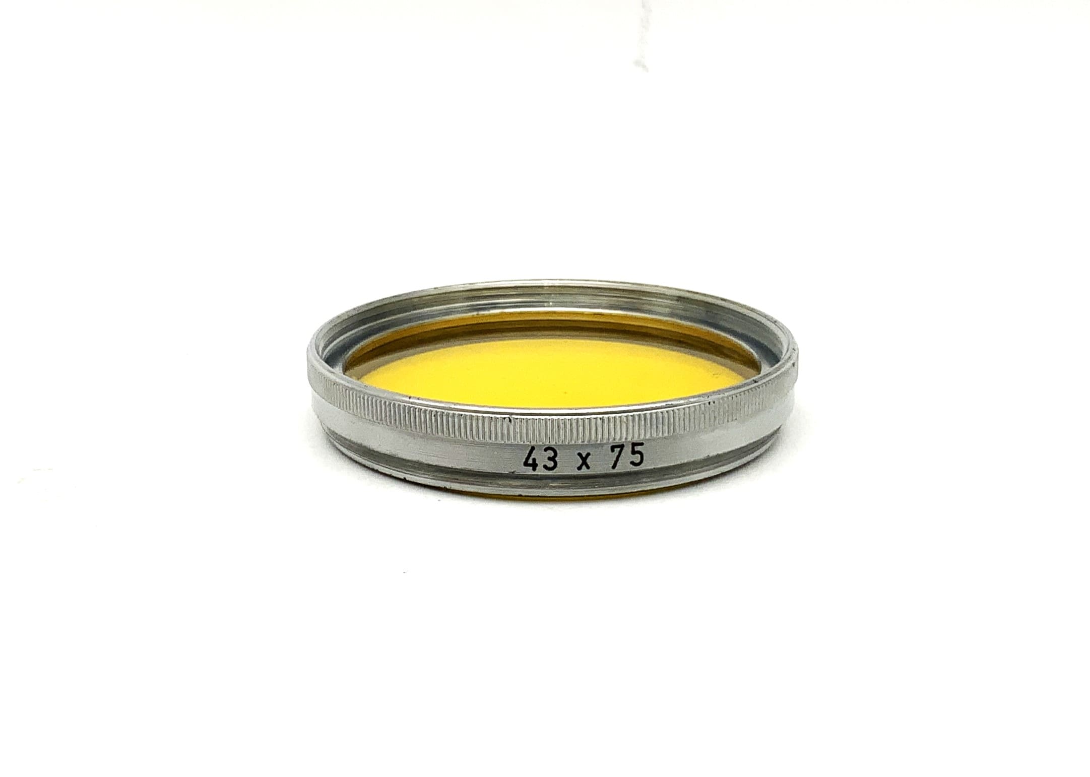 Farbfilter gelb/yellow 43x75 Filter 43mm Kreisförmig Filtergewinde