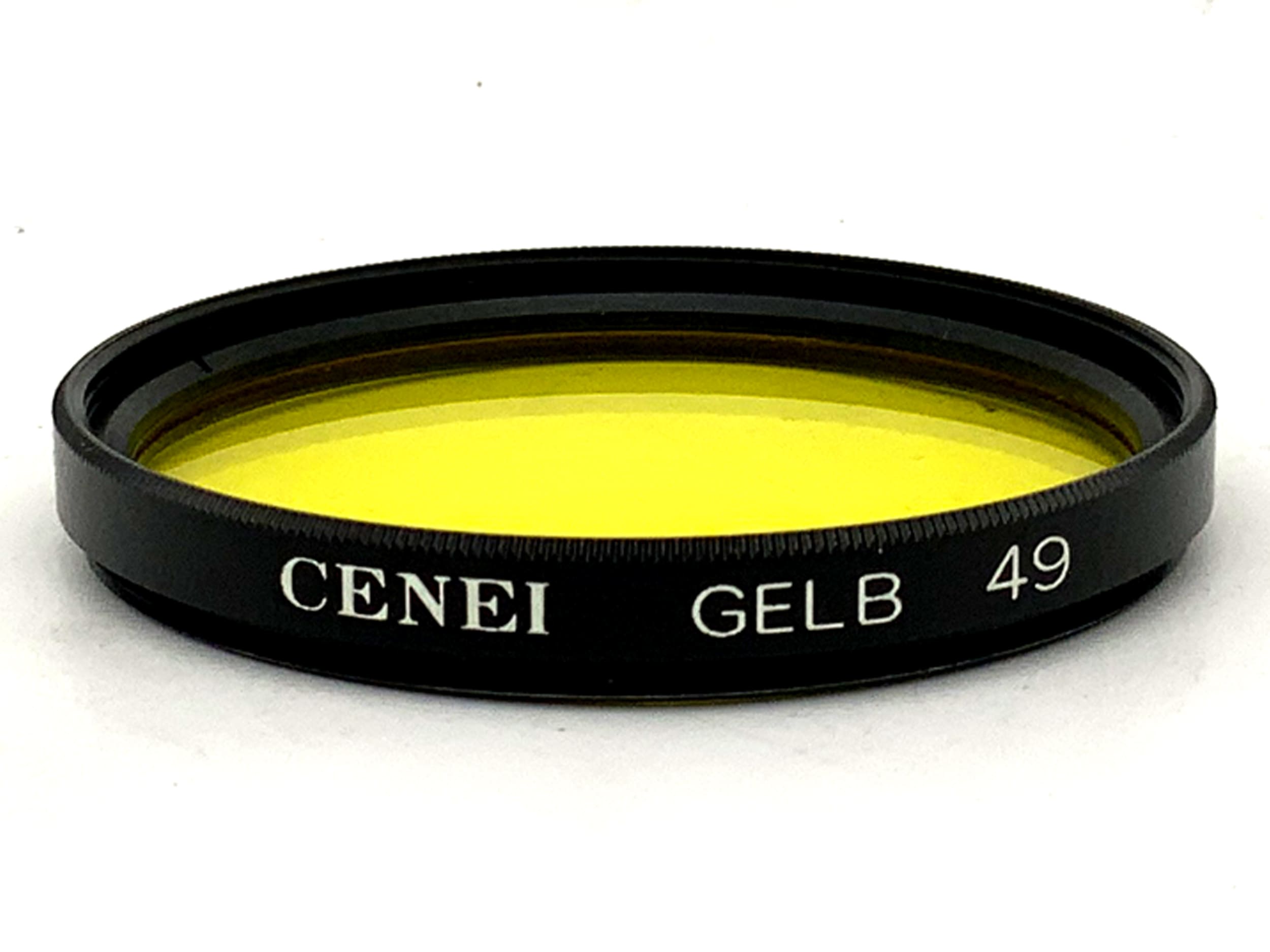 Filtre jaune Cenei, filetage circulaire de 49 mm