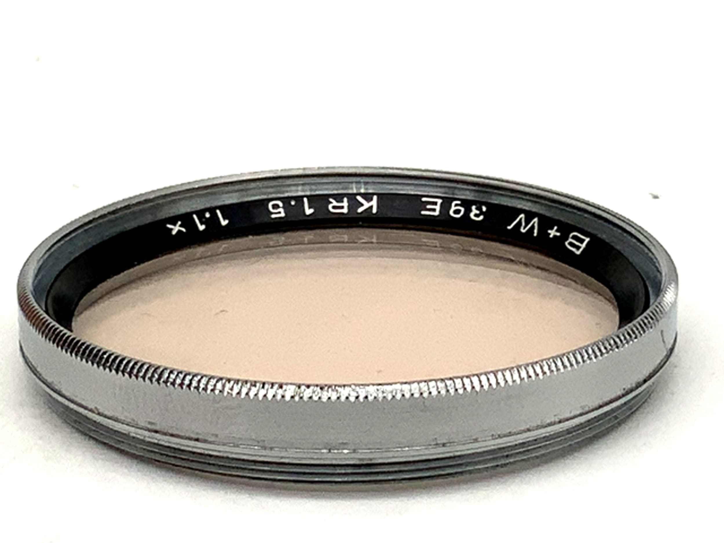 Filtre correcteur B+W 39E KR1.5, grossissement 1,1x, filetage circulaire de 39 mm