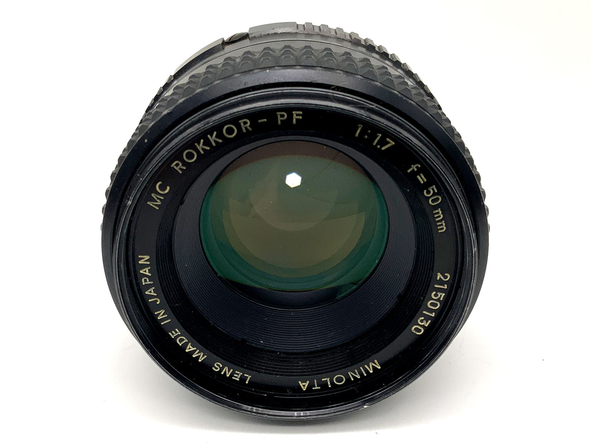 Minolta MC Rokkor-PF 50mm 1:1.7 Objektiv Festbrennweite (Minolta MD) Nebel!
