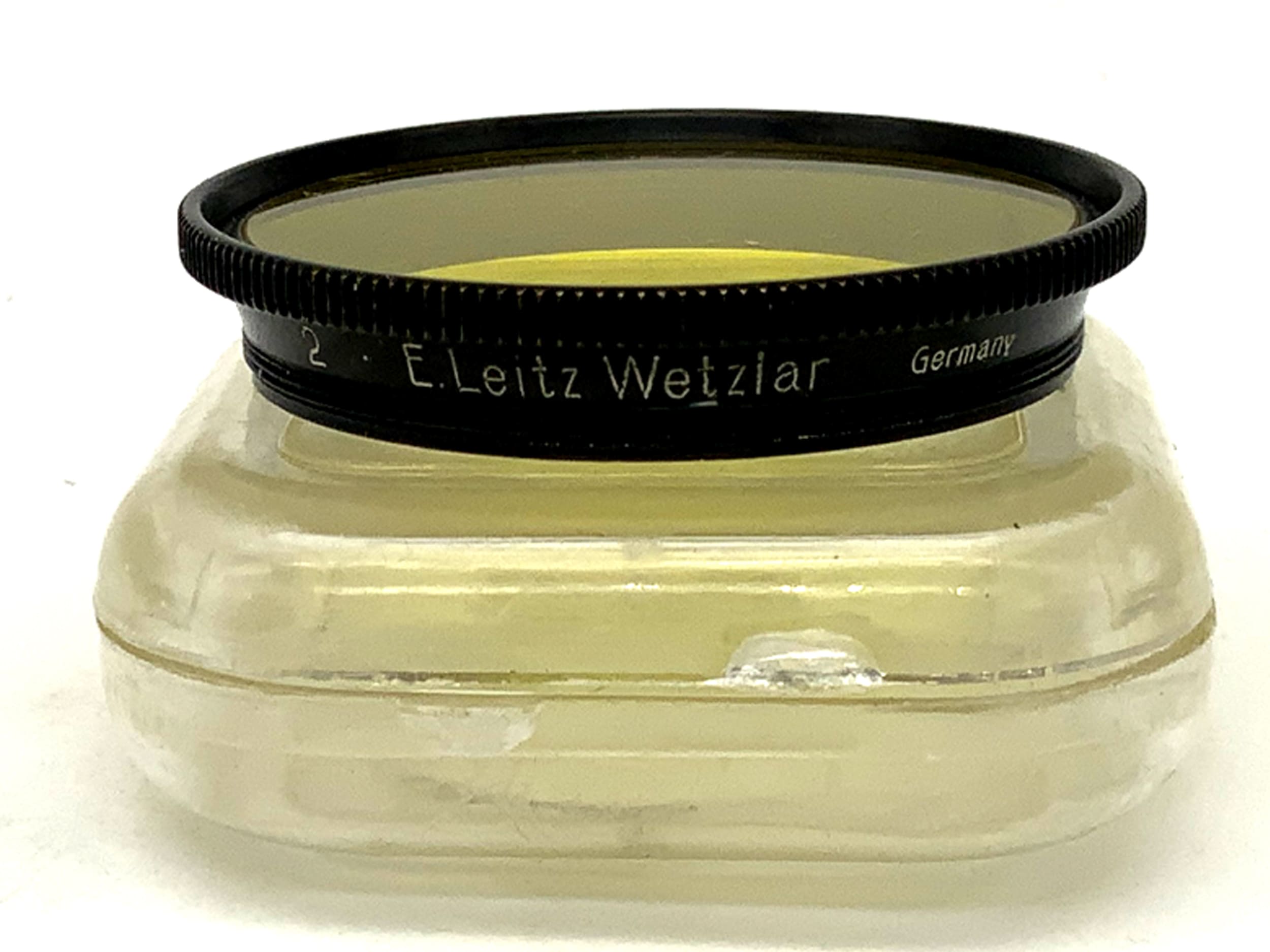 Filtre de couleur Leica Leitz 2 jaune/jaune, filetage circulaire de 37 mm