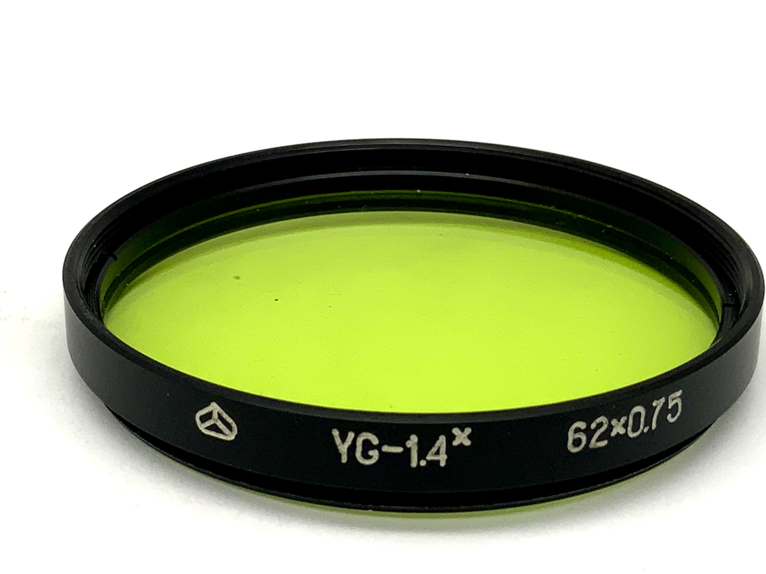 Zenit color filter YG-1.4x 62x0.75 yellow-green/yellow-green filter 62mm