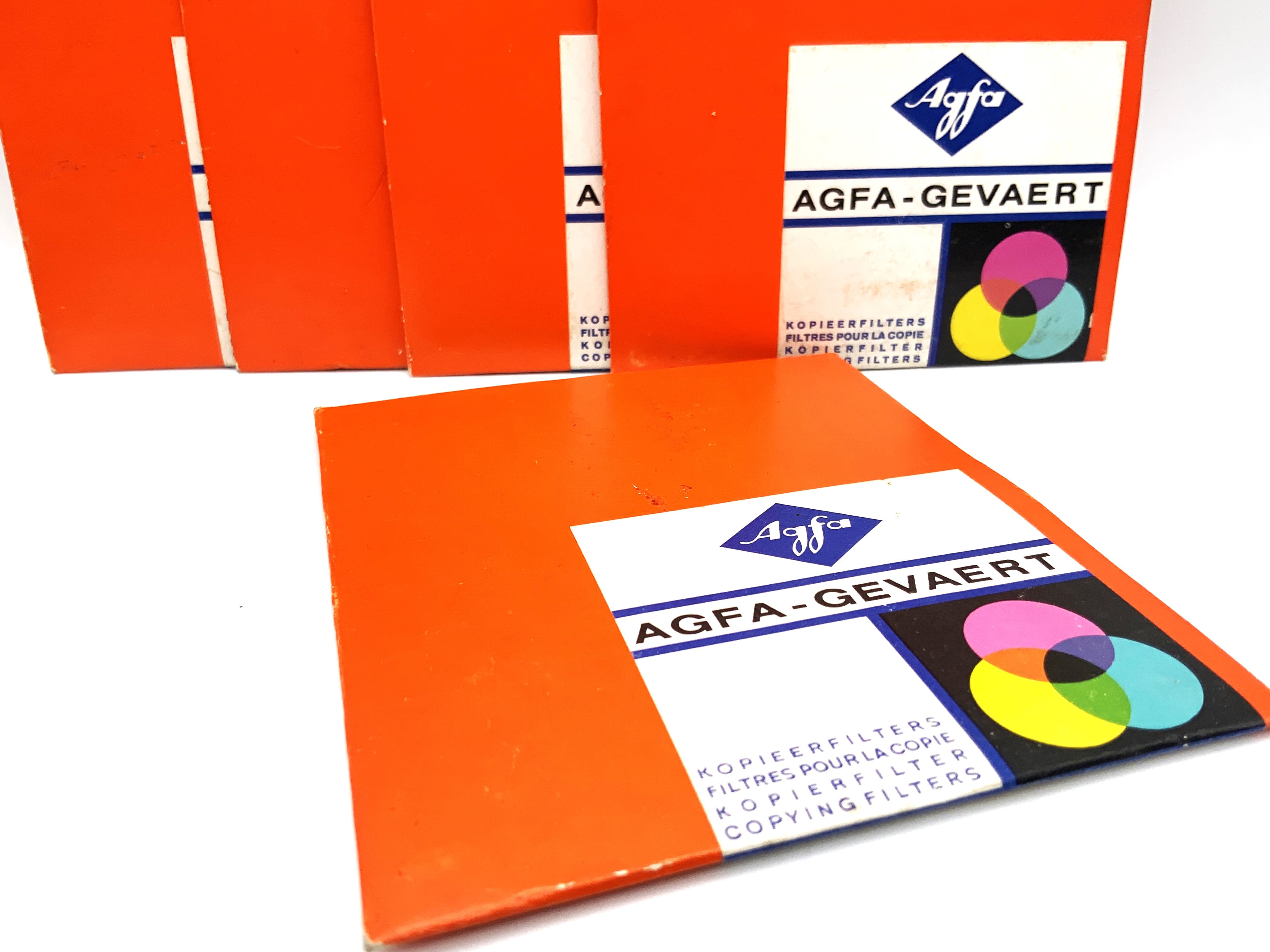 Agfa-Gevaert Kopierfilter 5-teilig AC. FI. FO: Y99,Y50,Y40,Y30,Y20 Gelb 7x7cm