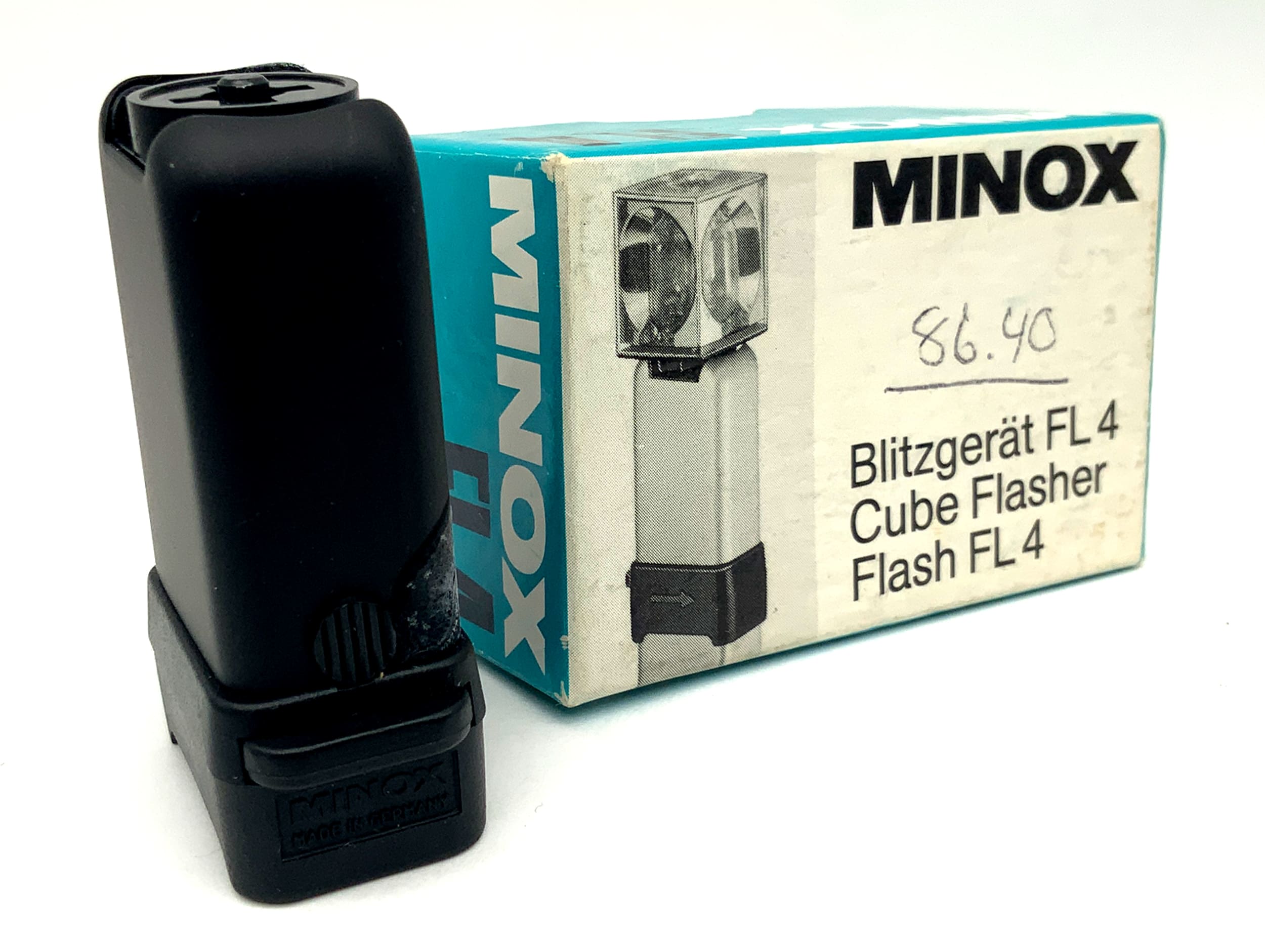 Flash Minox FL 4 pour appareils photo A, B, C, BL, LX, flash à griffe, lampe torche