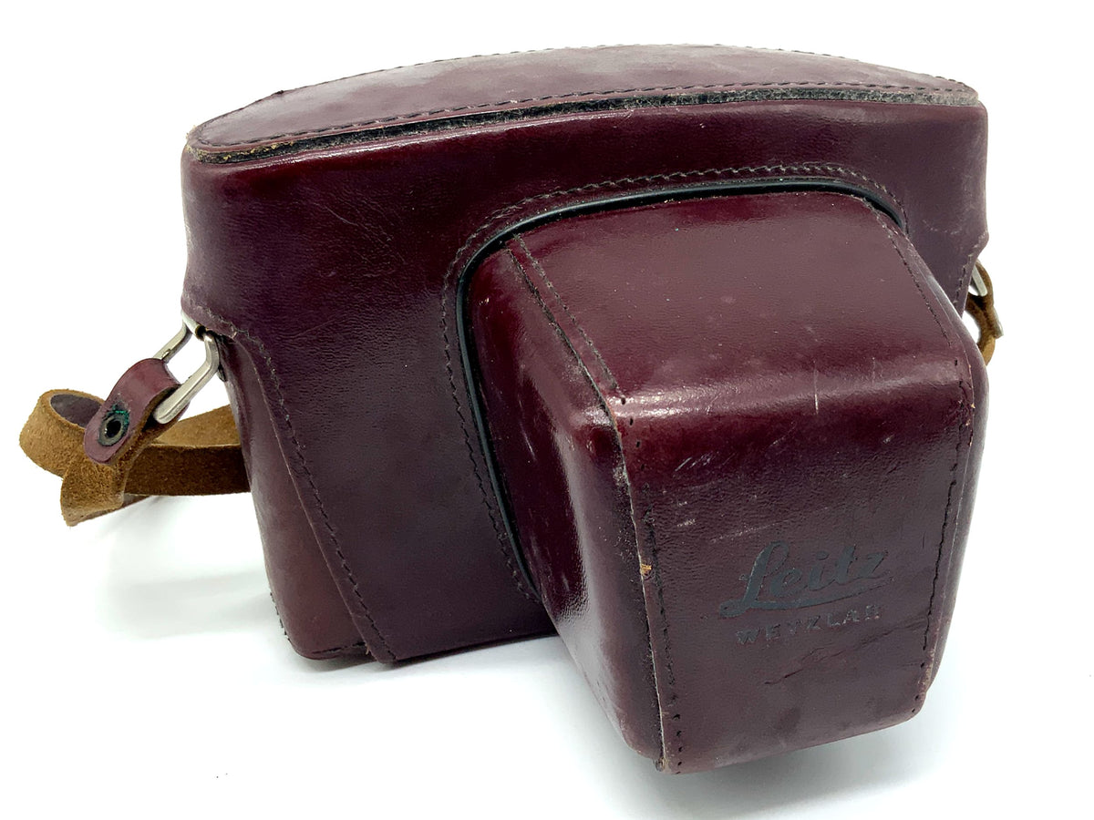 Leitz 14504 Bereitschaftstasche rot Leder für Leica Leicaflex SL 2 bordeaux