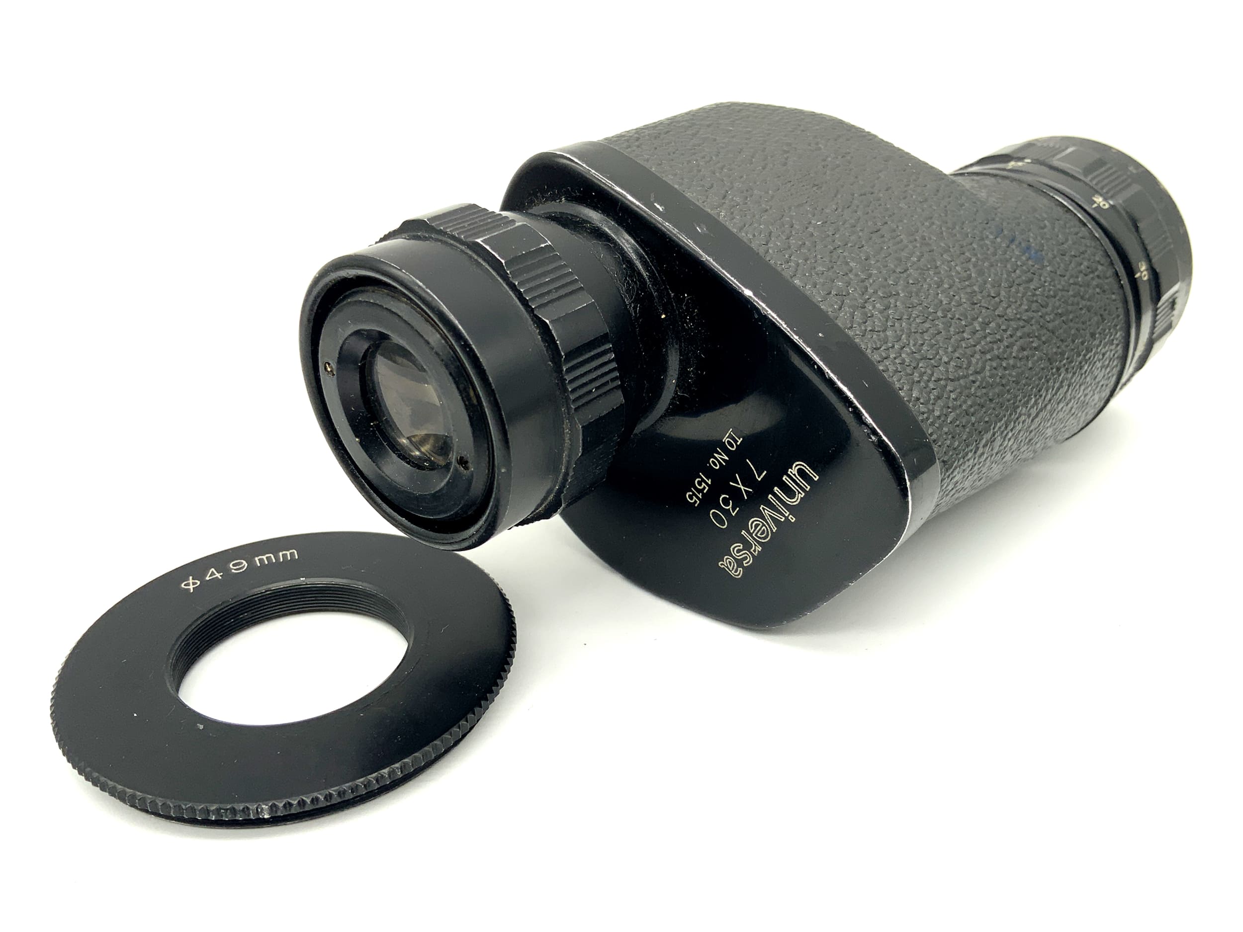 Universa Monokular 7x30 Fernglas mit 49mm Objektivadapter Prismenglas