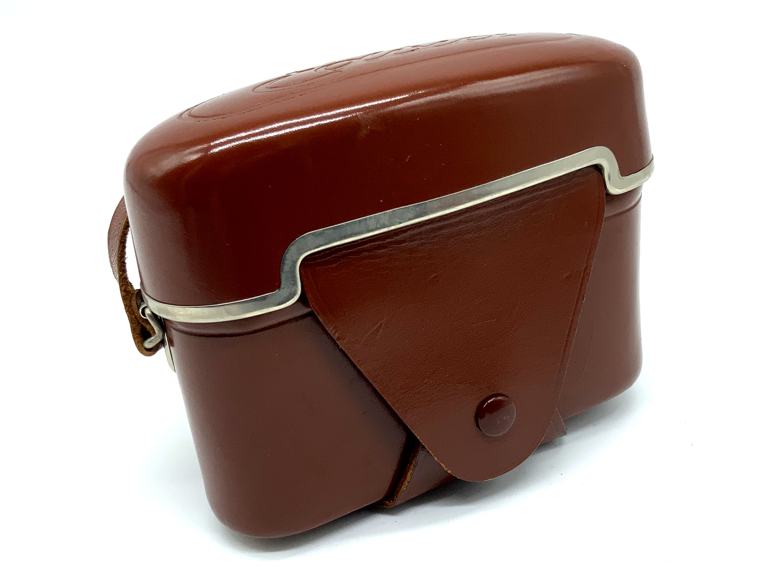 Wirgin Edixa-Mat Reflex C-L Bereitschaftstasche braun Leder Case Tasche