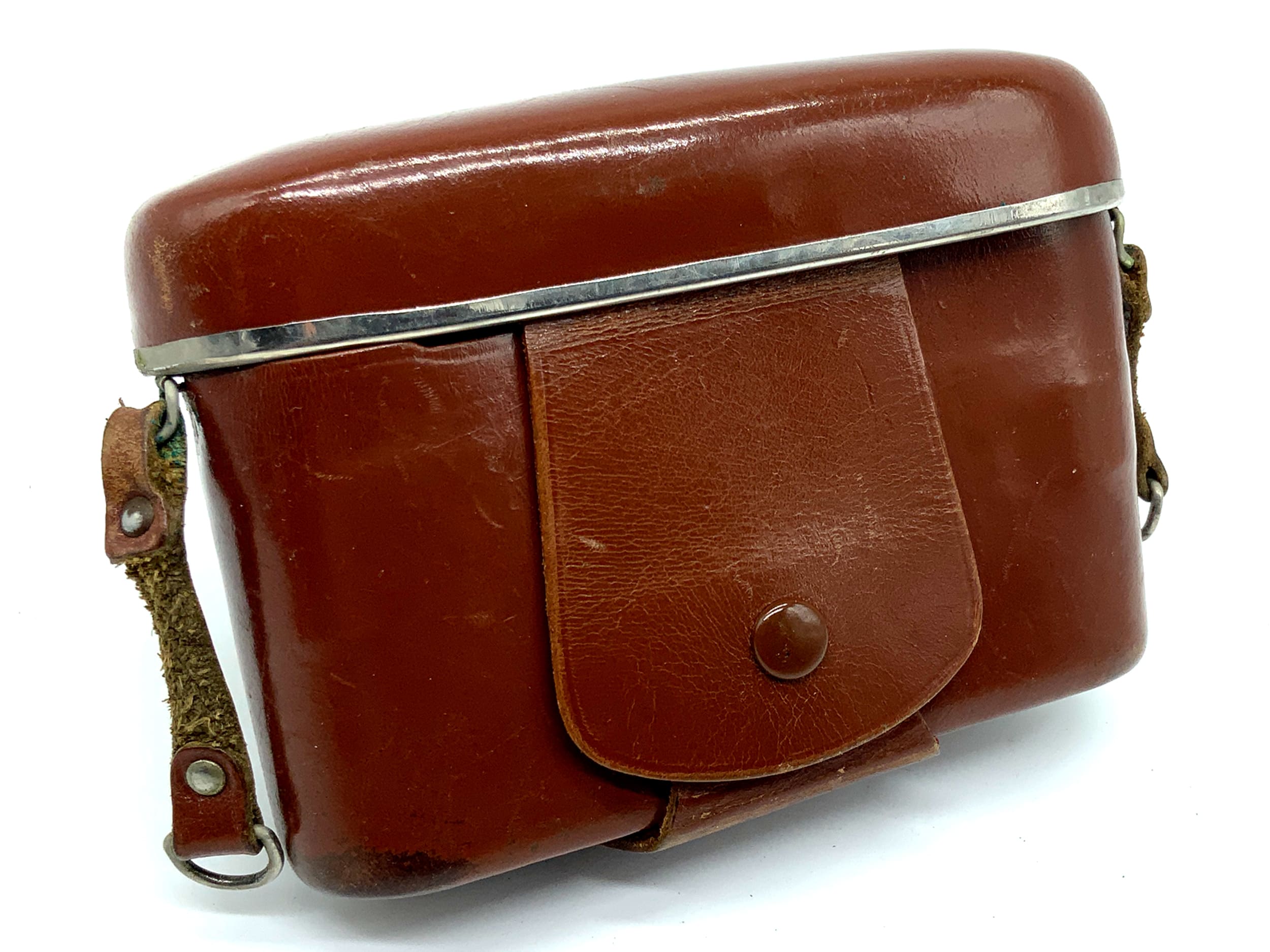 Adox 300 Bereitschaftstasche braun Leder Case Tasche Fototasche Kameratasche