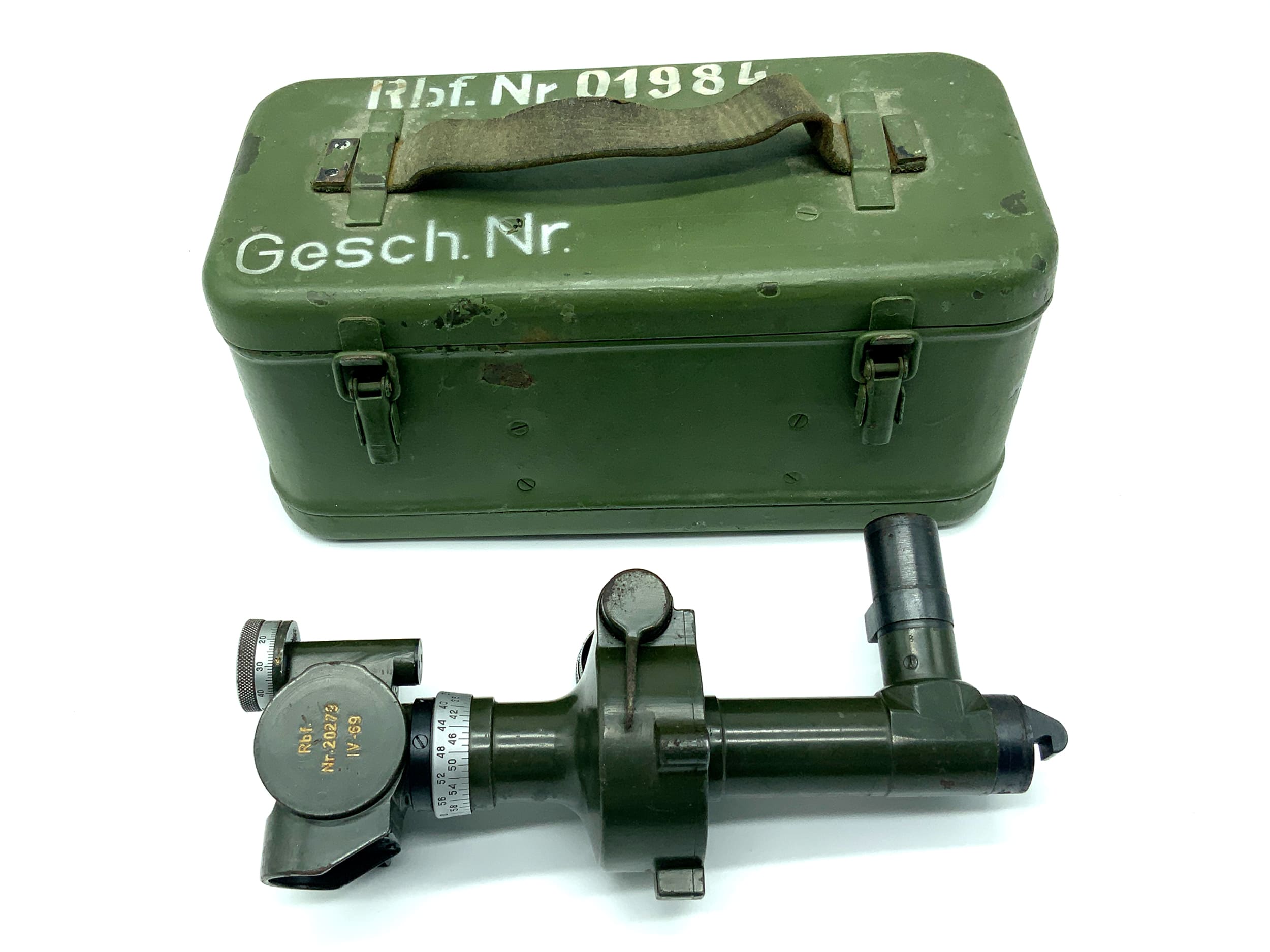 Deutsches Reich Rundblickfernrohr "Herz" PG Fernglas WWII Artillerie 2WK Flak