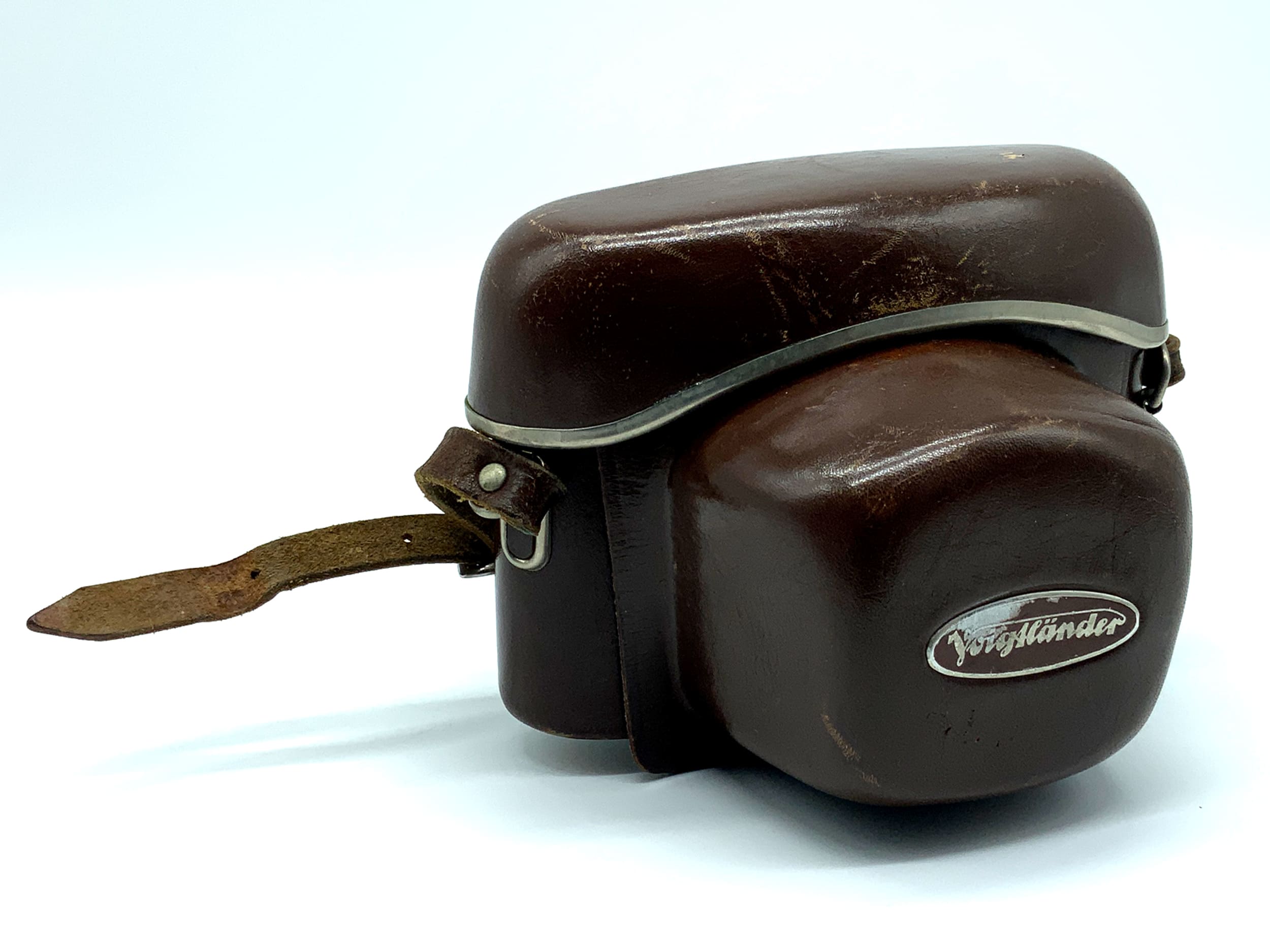 Voigtländer Bessamatic CS Bereitschaftstasche braun Leder Case Tasche Fototasche