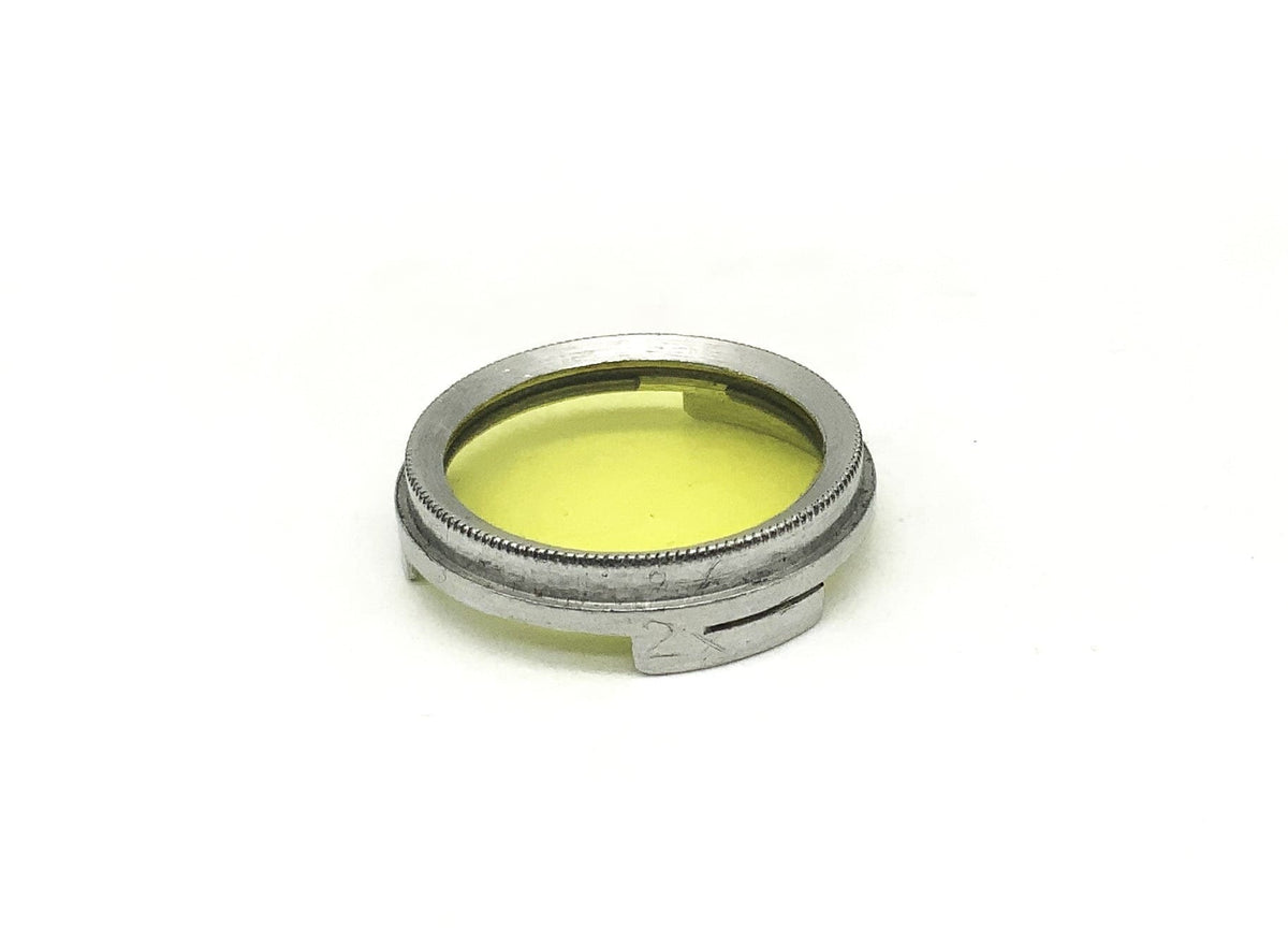 Arnz Jena Farbfilter gelb/yellow Steckfilter Slip On Filter 24mm Kreisförmig