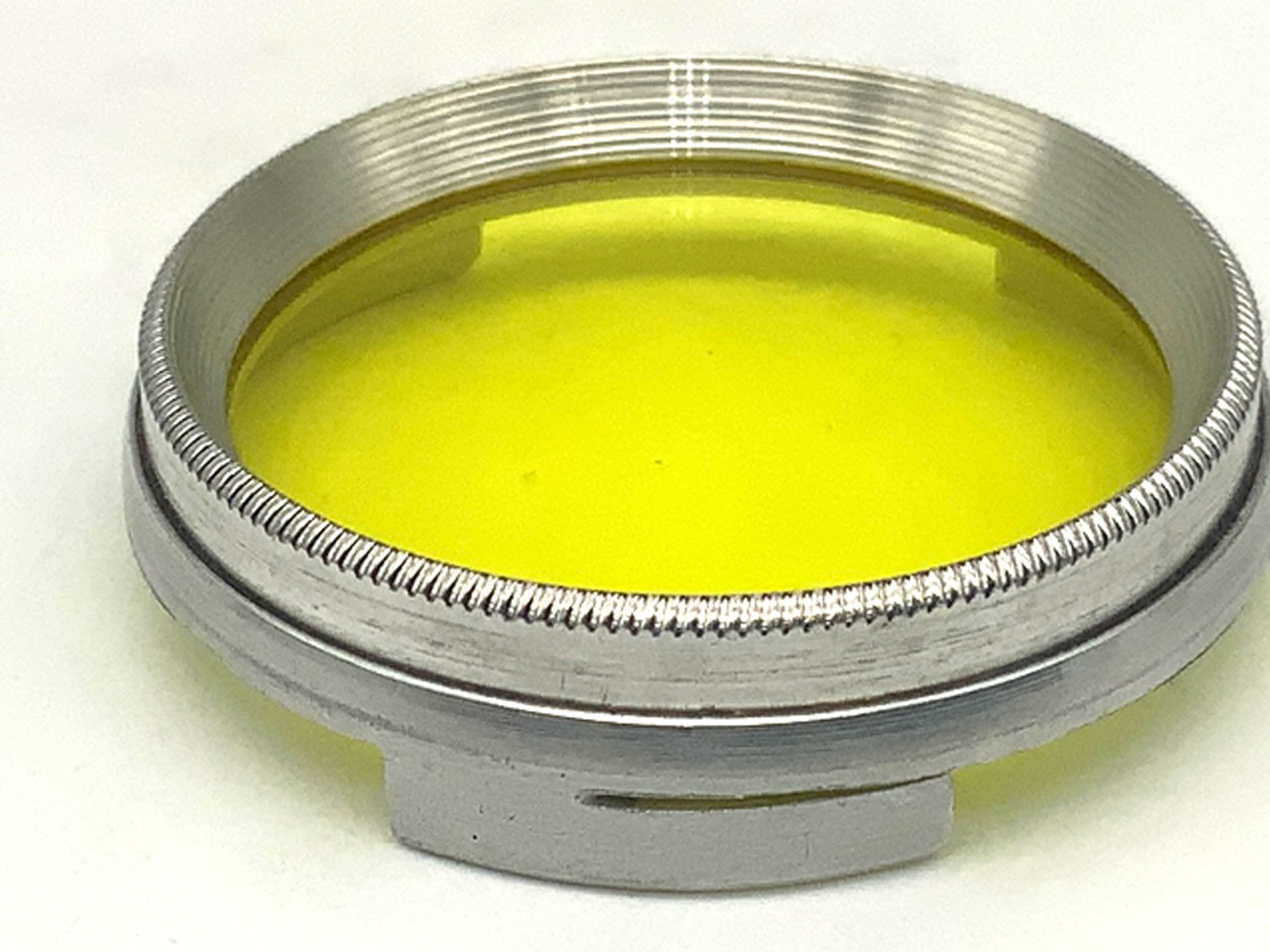 Arnz Jena Farbfilter gelb/yellow Steckfilter Slip On Filter 32mm Kreisförmig