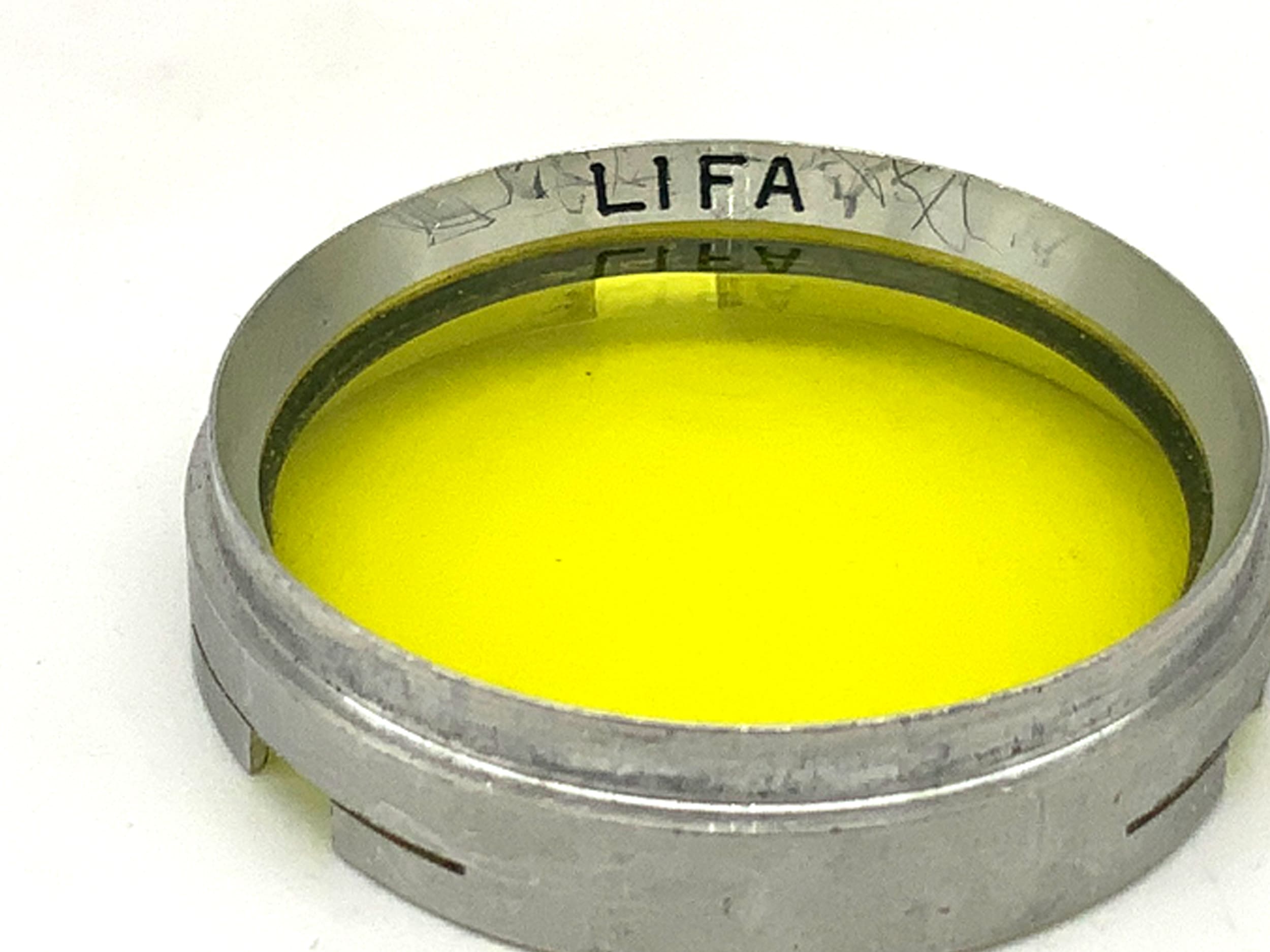 Lifa Farbfilter gelb/yellow O 2/30 Steckfilter Slip On Filter 30mm Kreisförmig