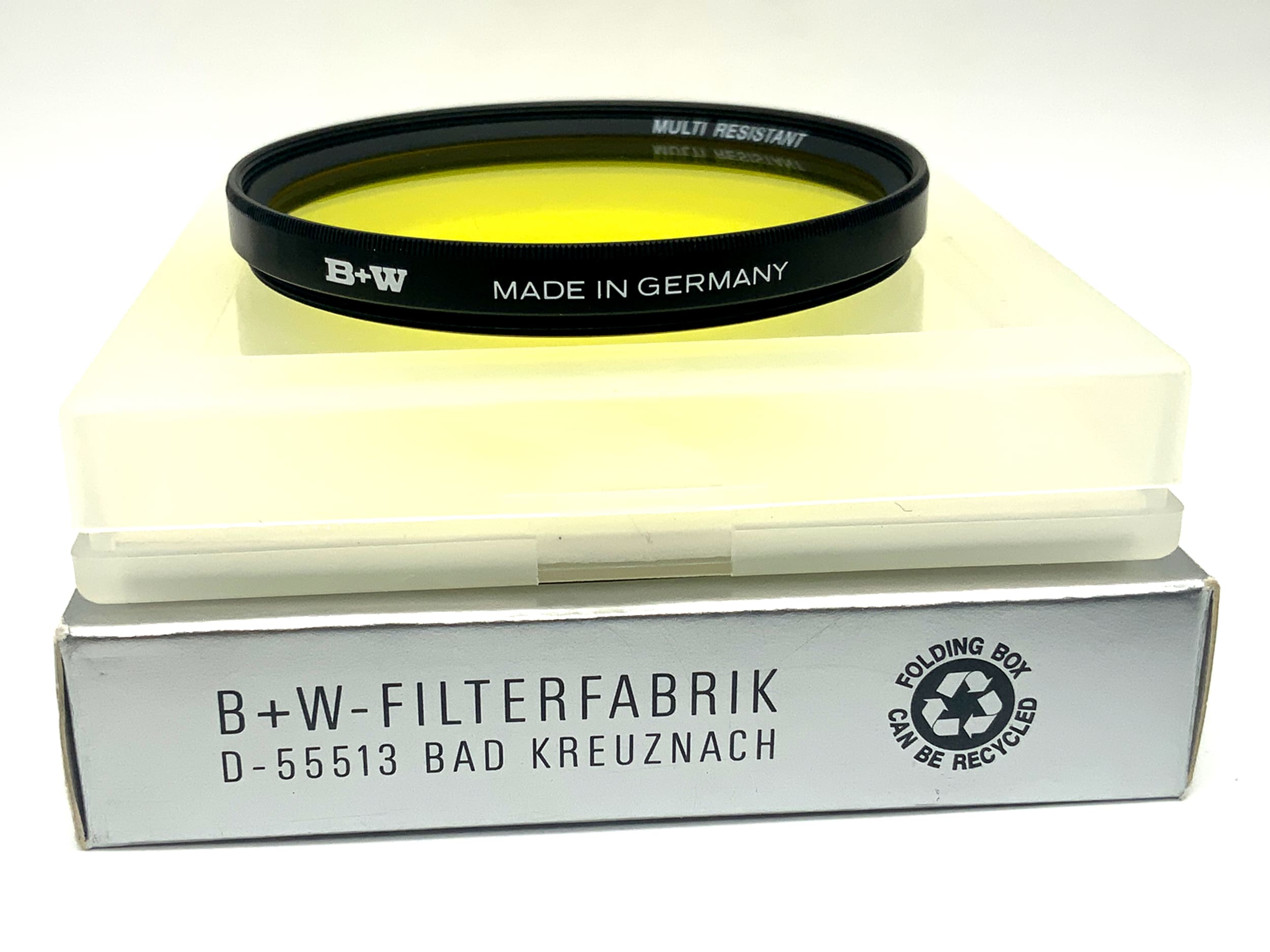 B+W Farbfilter 67E 022 gelb/yellow 2x Multi Resistant in OVP Filter 67mm