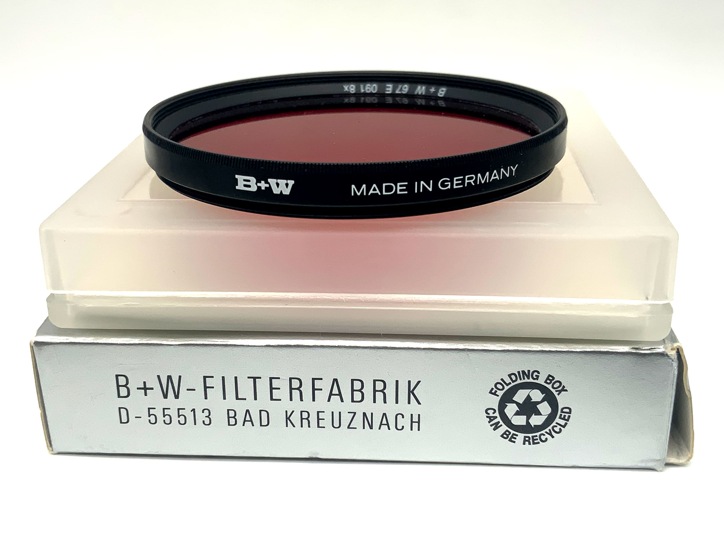 B+W Farbfilter 67E 091 dunkelrot/dark red 8x Multi Resistant in OVP Filter 67mm