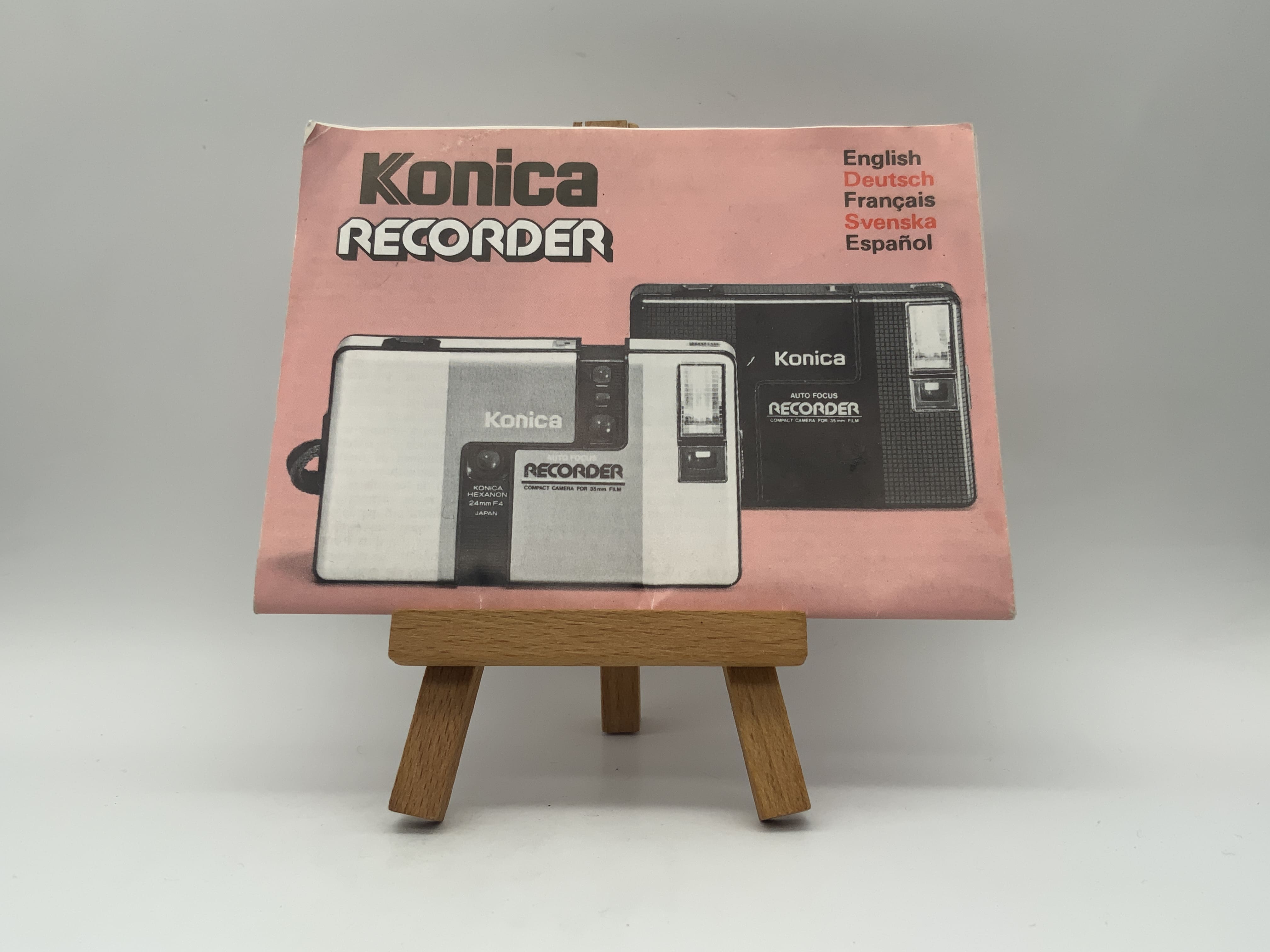 Manuel d'utilisation de l'enregistreur Konica (allemand)