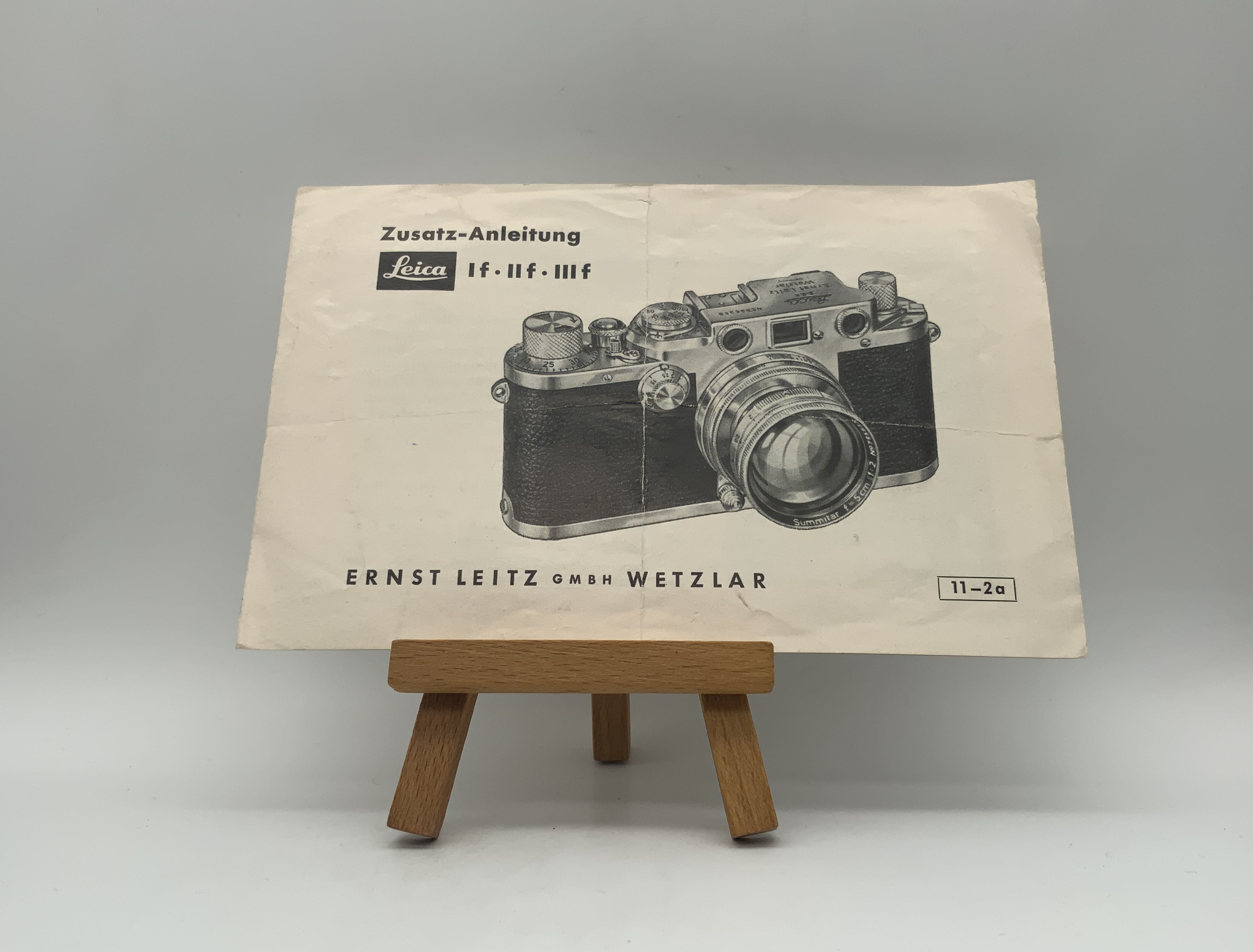Instructions supplémentaires Leica If / IIf / IIIf 11-2a Instructions d'utilisation (allemand)