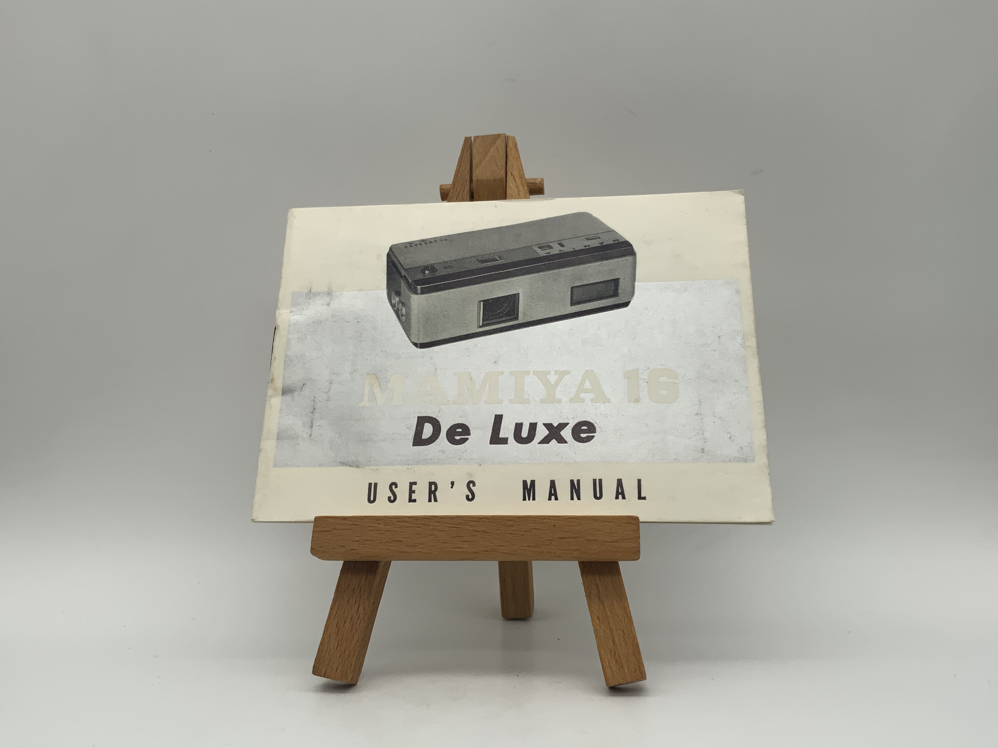 Manuel d'utilisation du Mamiya 16 Deluxe (anglais)