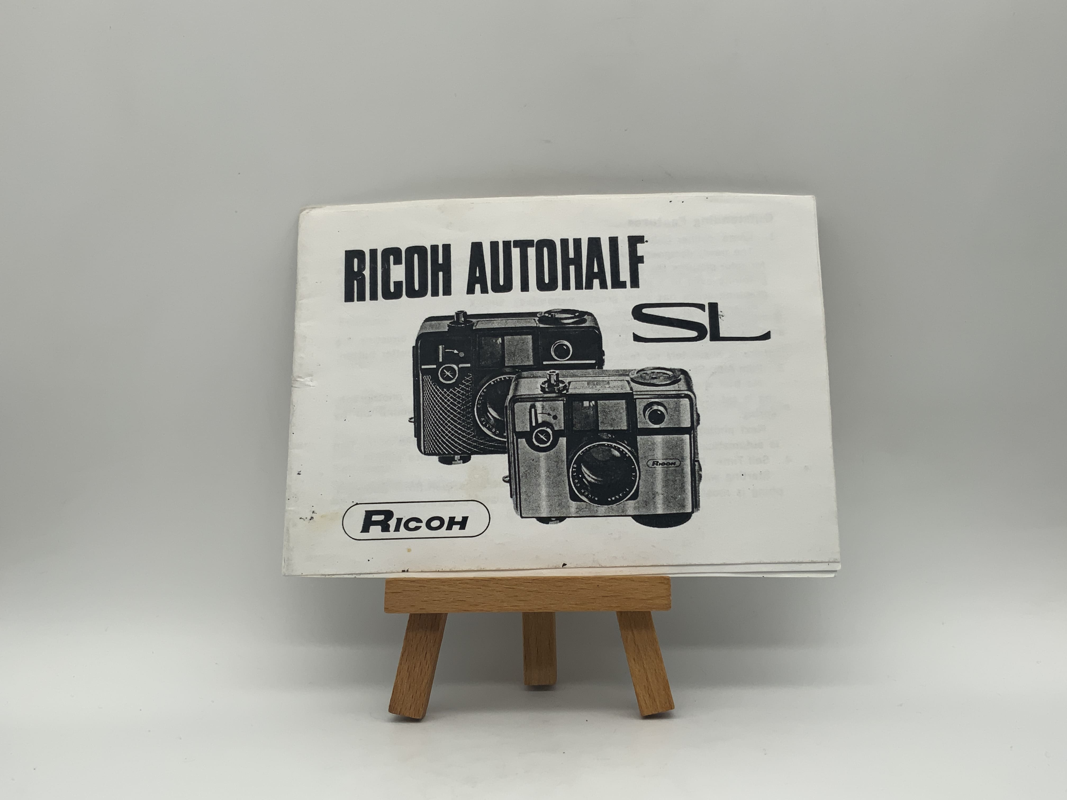Ricoh Autohalf SL Bedienungsanleitung Englisch
