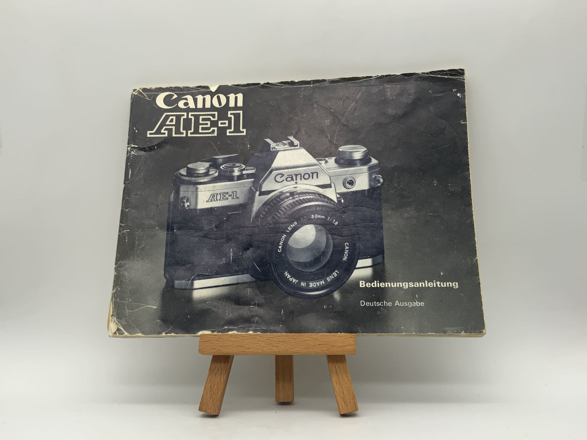 Canon AE-1 !stark gebraucht! Bedienungsanleitung Deutsch
