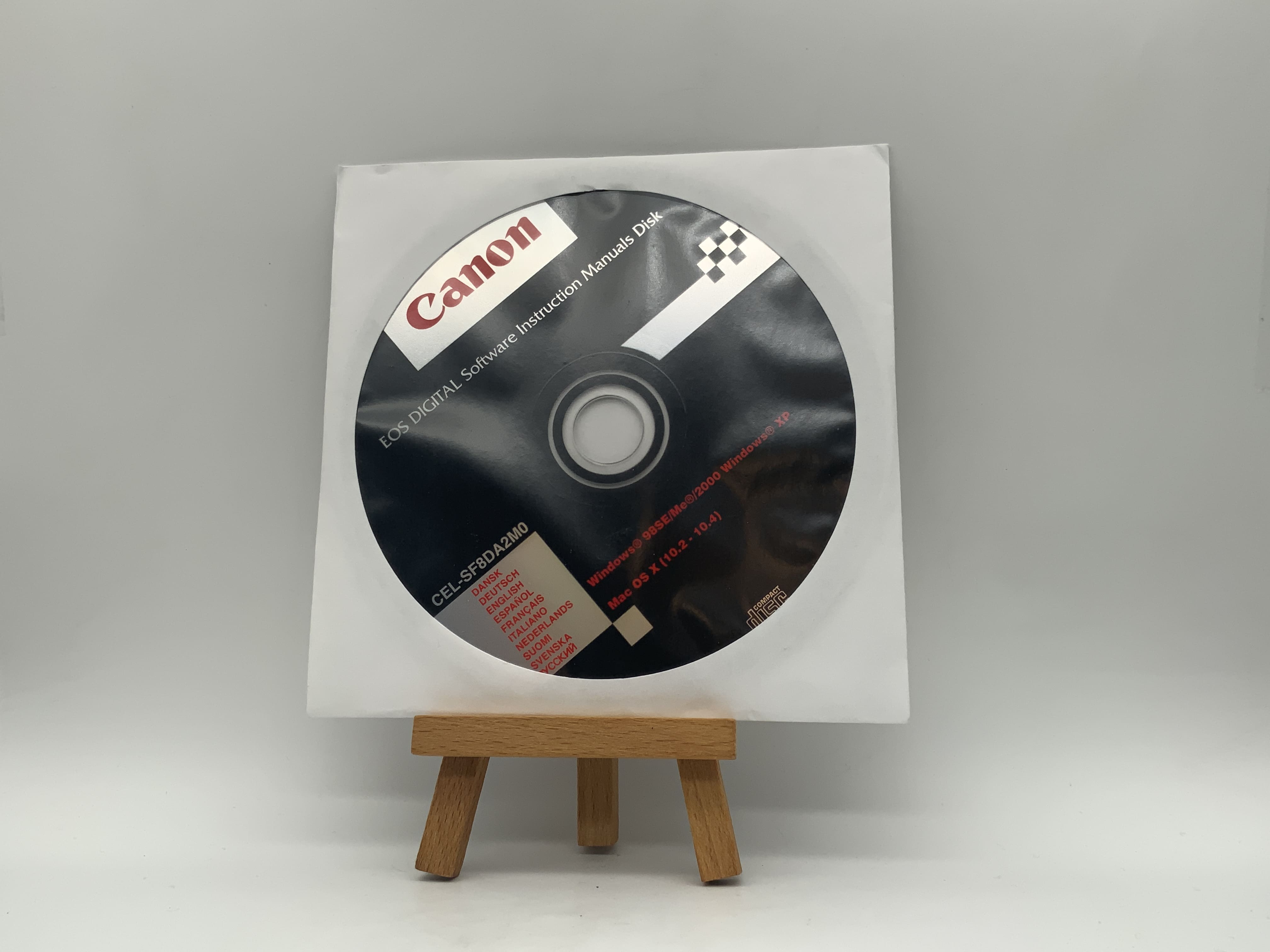 Manuels d'utilisation du logiciel numérique Canon EOS - Disque CEL-SF8DA2M0