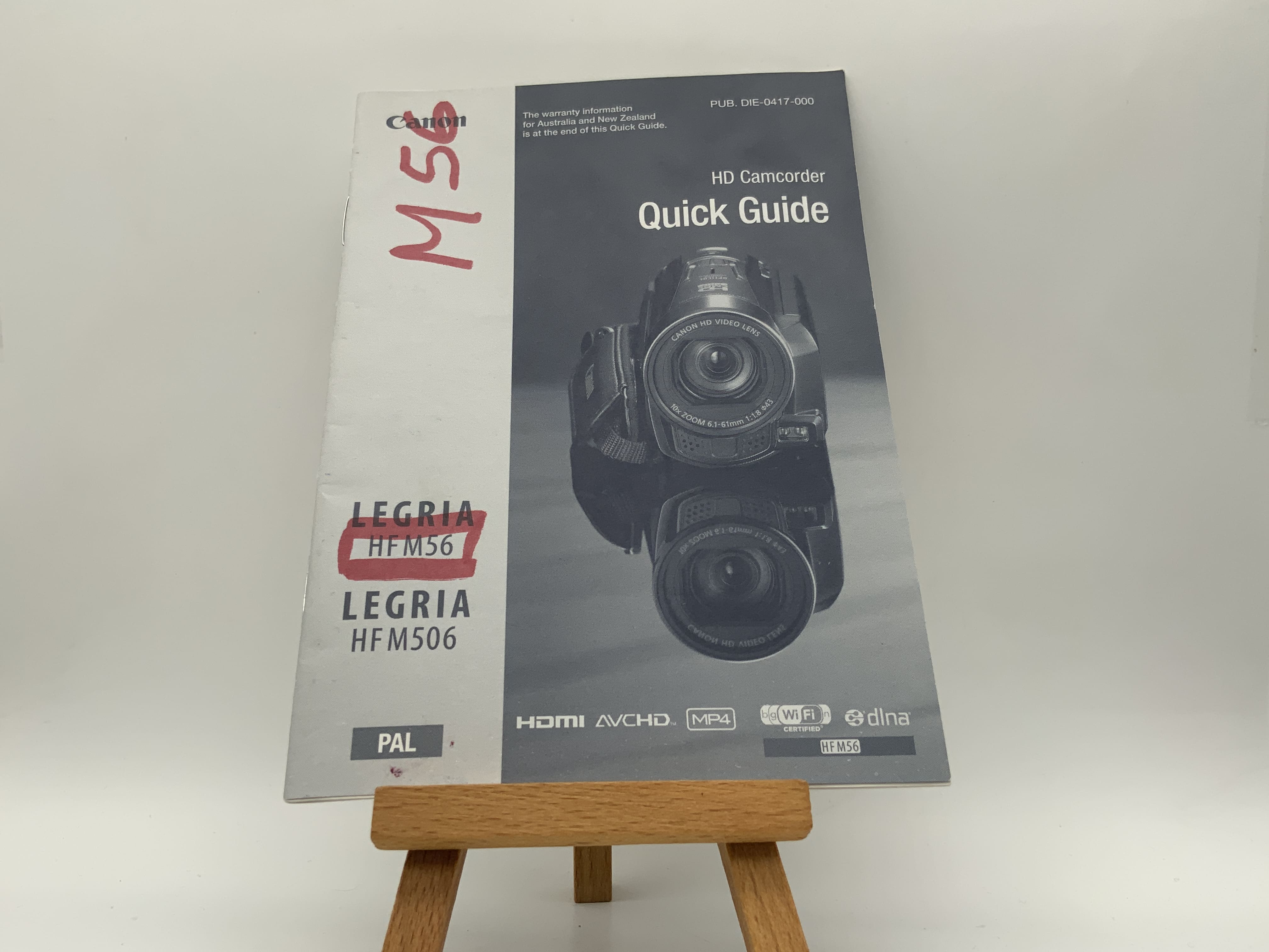 Guide de démarrage rapide Canon Legria HF M56 / M506 - Manuel d'utilisation (allemand)