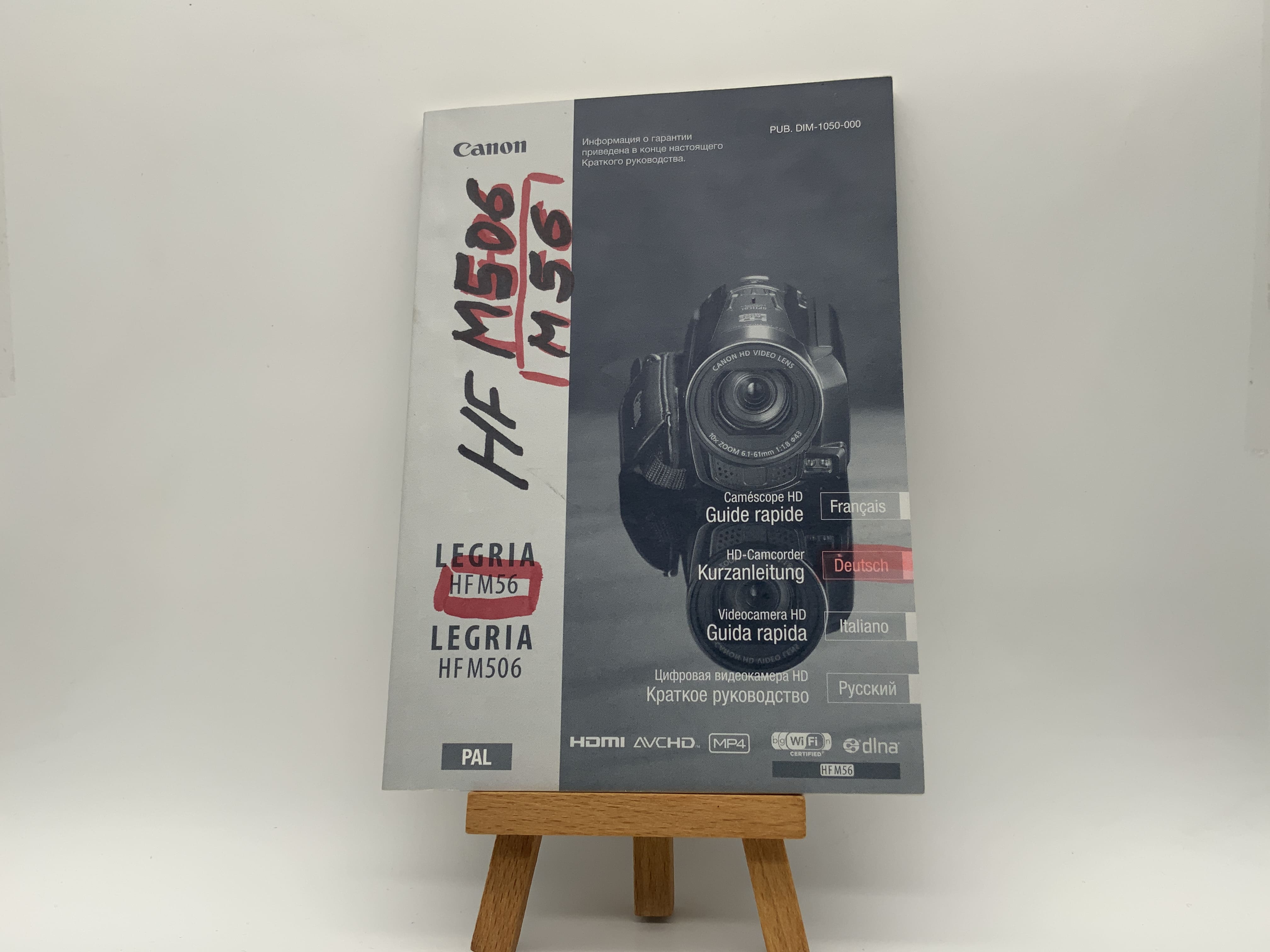 Manuel d'utilisation Canon Legria HF M56 / M506 (allemand)