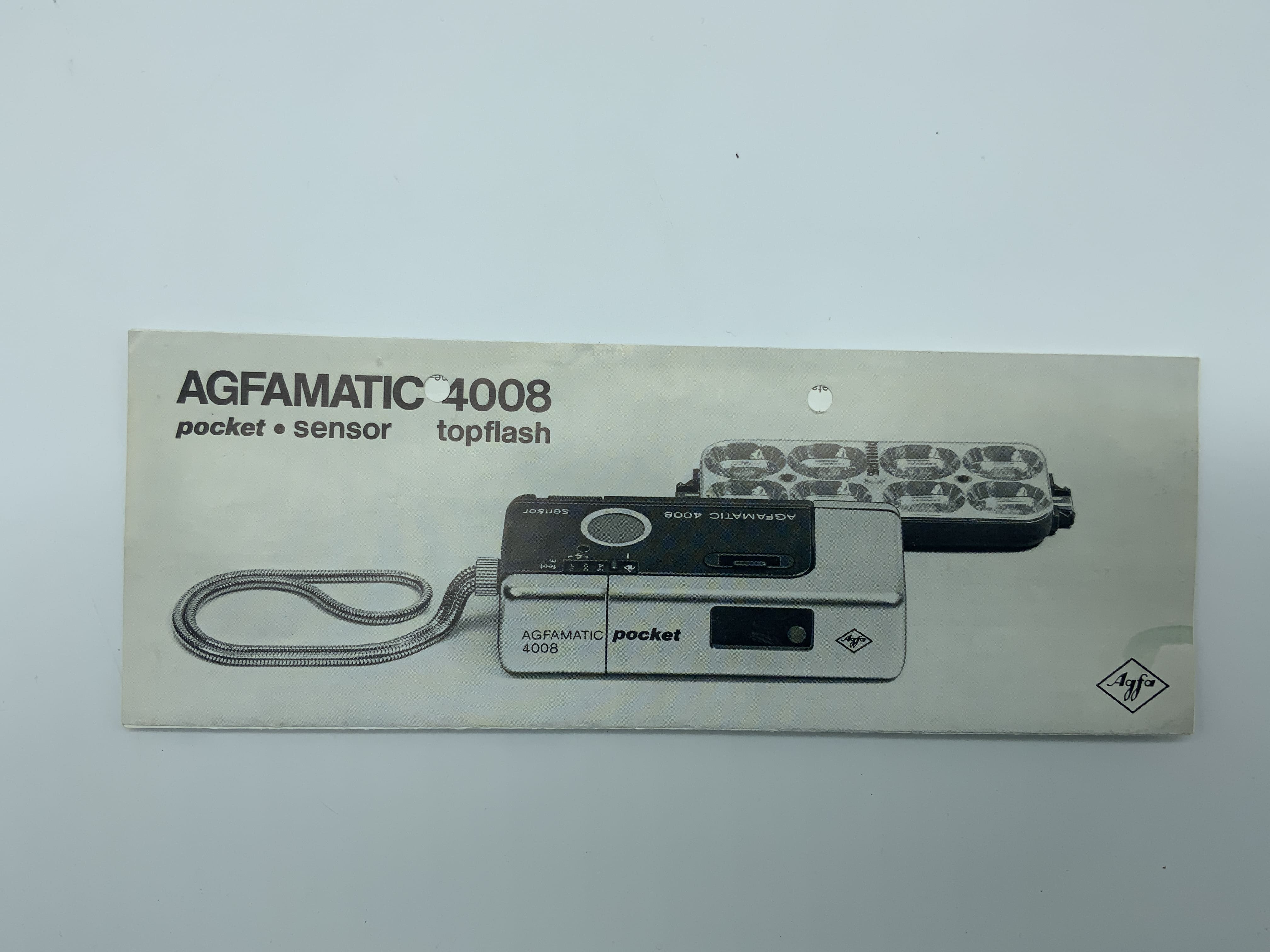 Mode d'emploi du flash de poche Agfa Agfamatic 4008 (allemand)