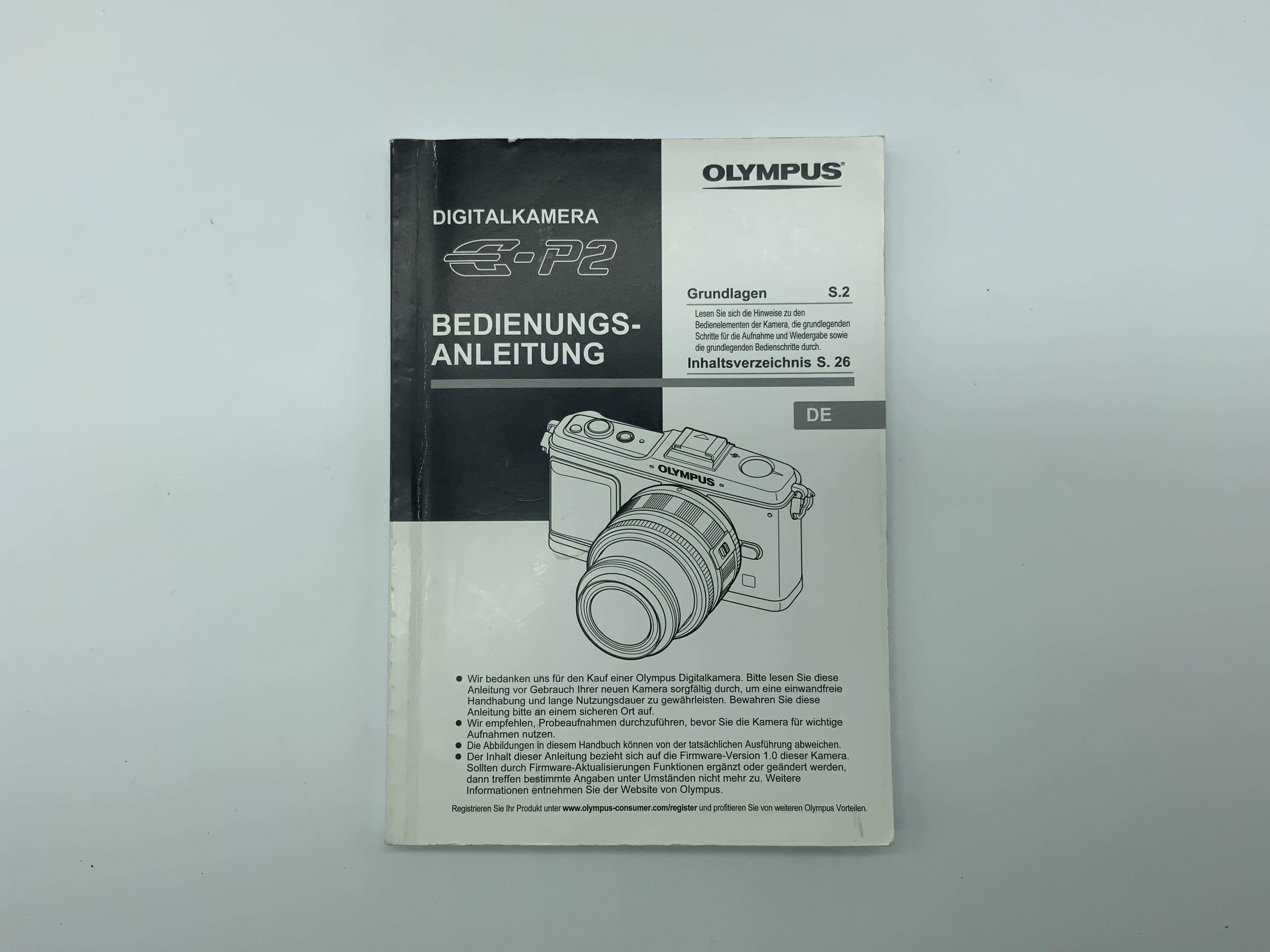 Olympus E P2 Bedienungsanleitung Deutsch