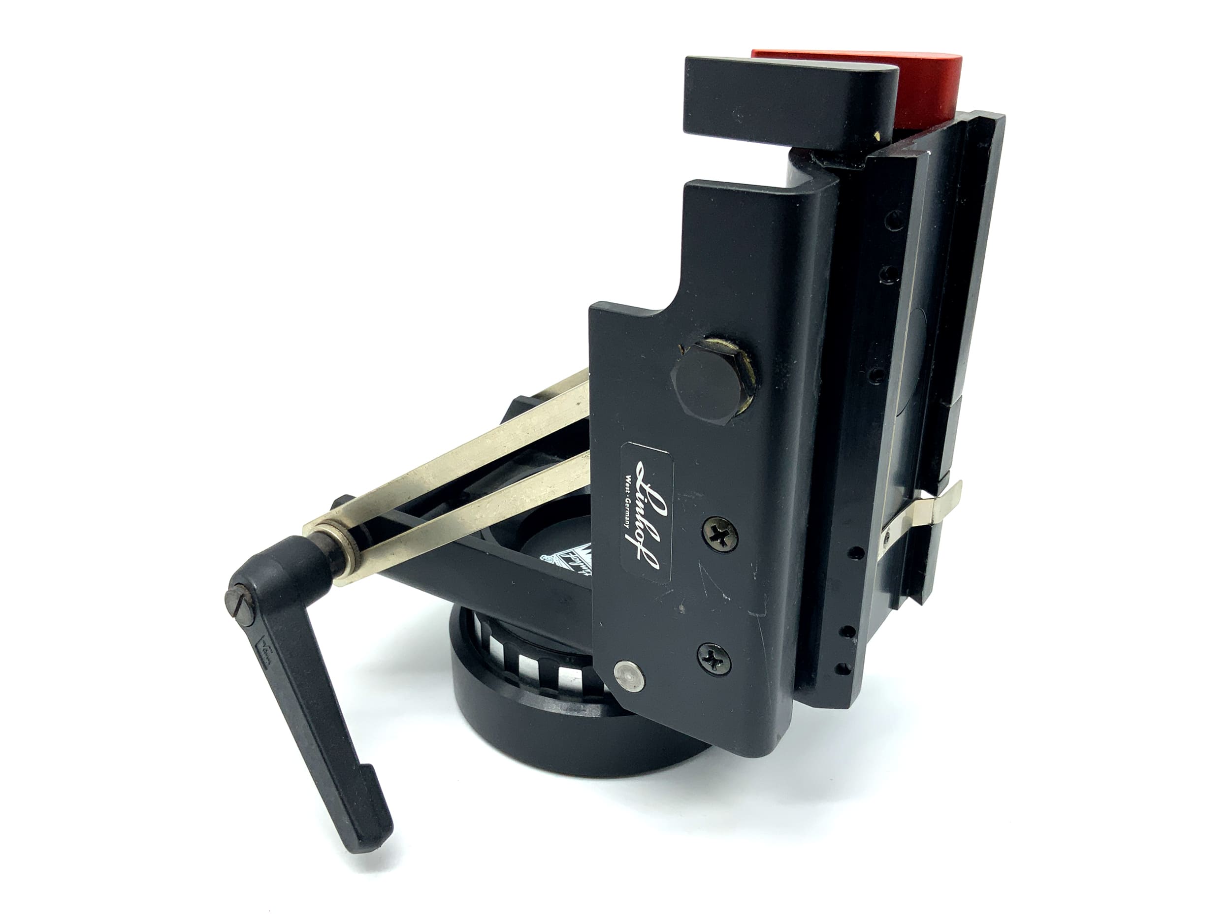 Linhof Levelling Pan Tilt Head 90 Stativkopf schwarz Kardan Nivellierneiger 90