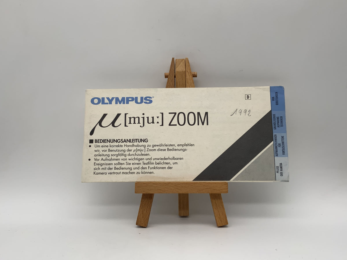 Olympus mju zoom Bedienungsanleitung Deutsch