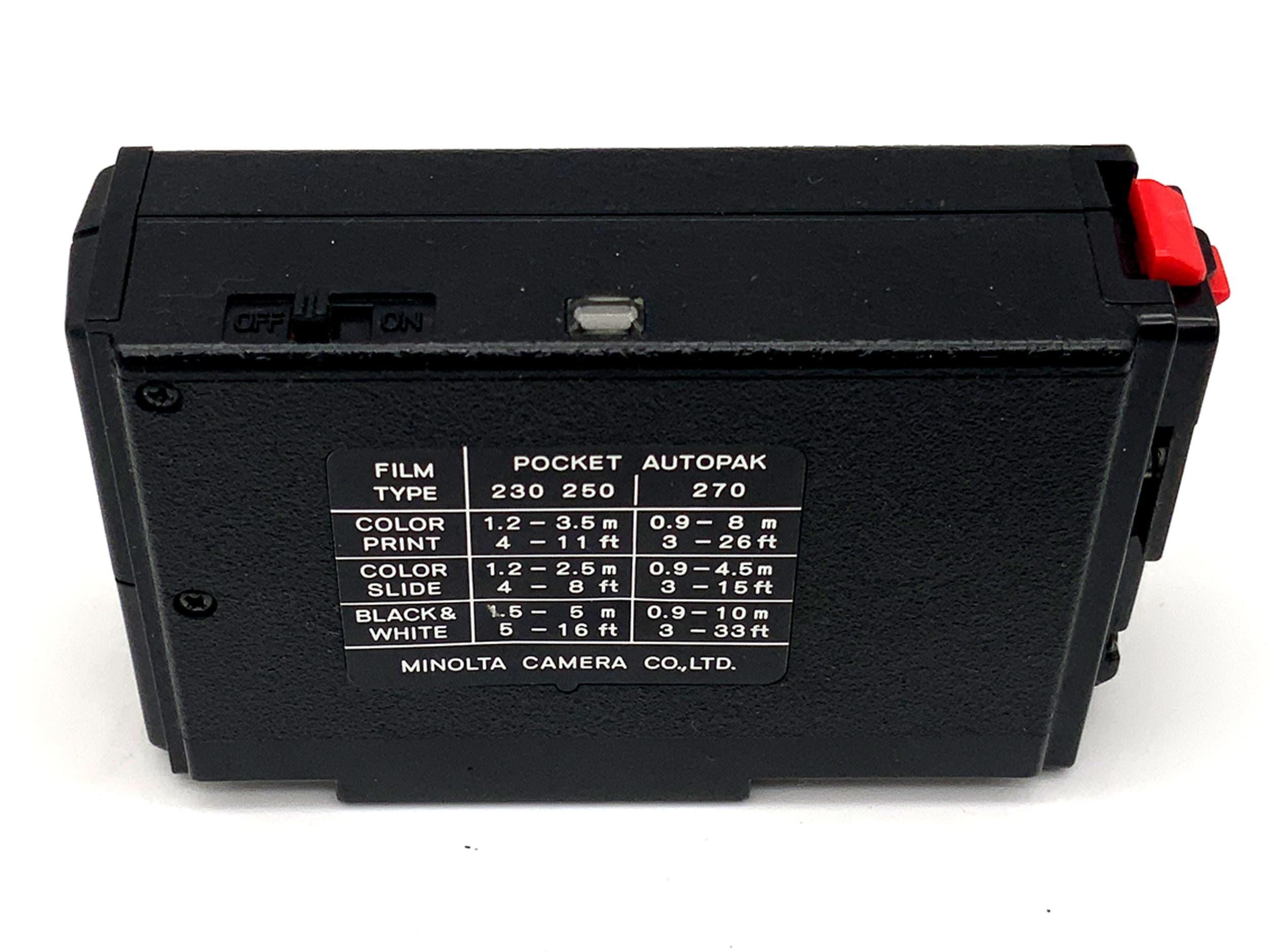 Minolta Pocket Flash 25 Blitzgerät für Pocket Autopak Kamera Blitz Flash