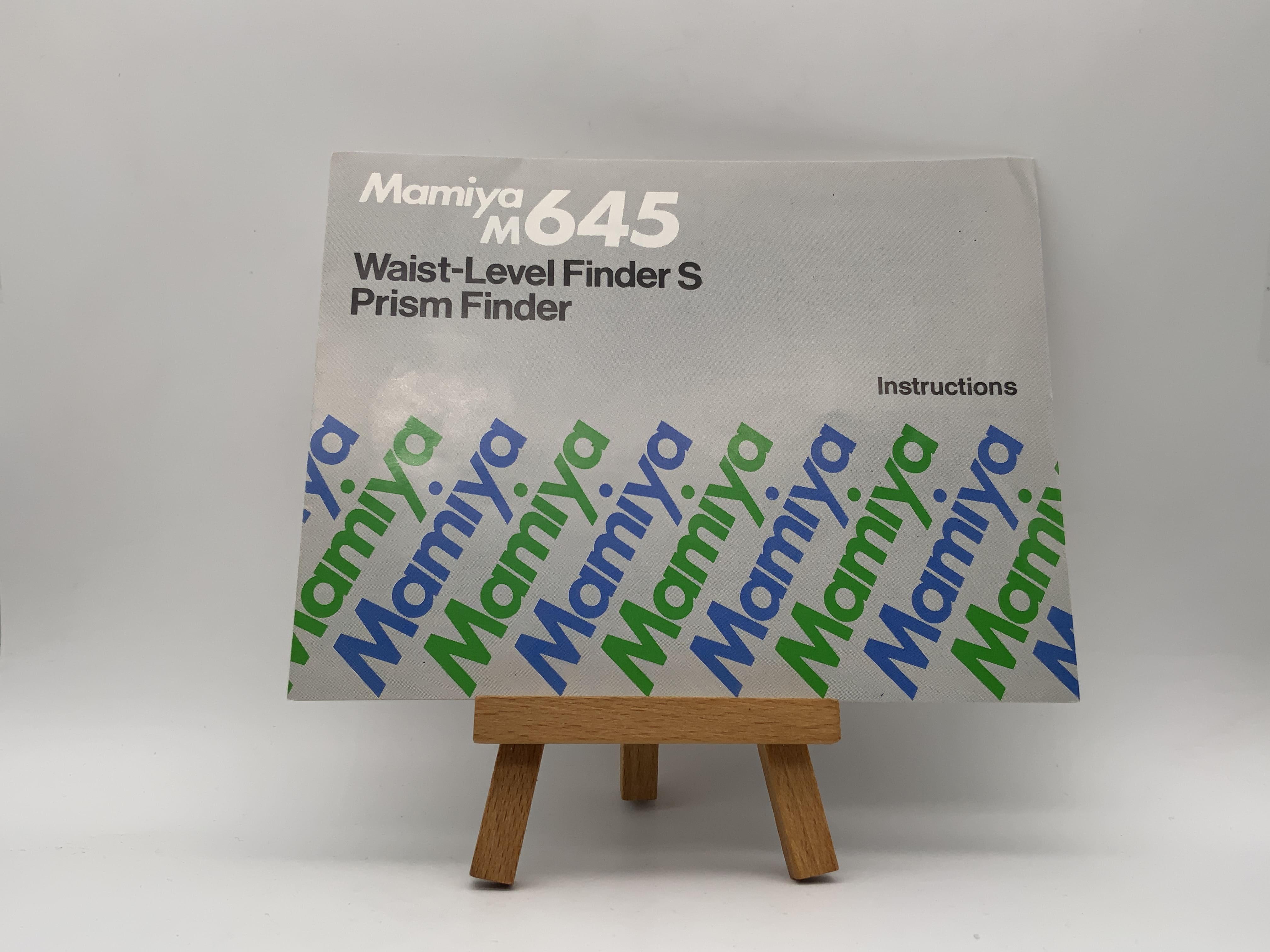 Mamiya M 645 Waist-Level Finder S Prism Finder Bedienungsanleitung Englisch