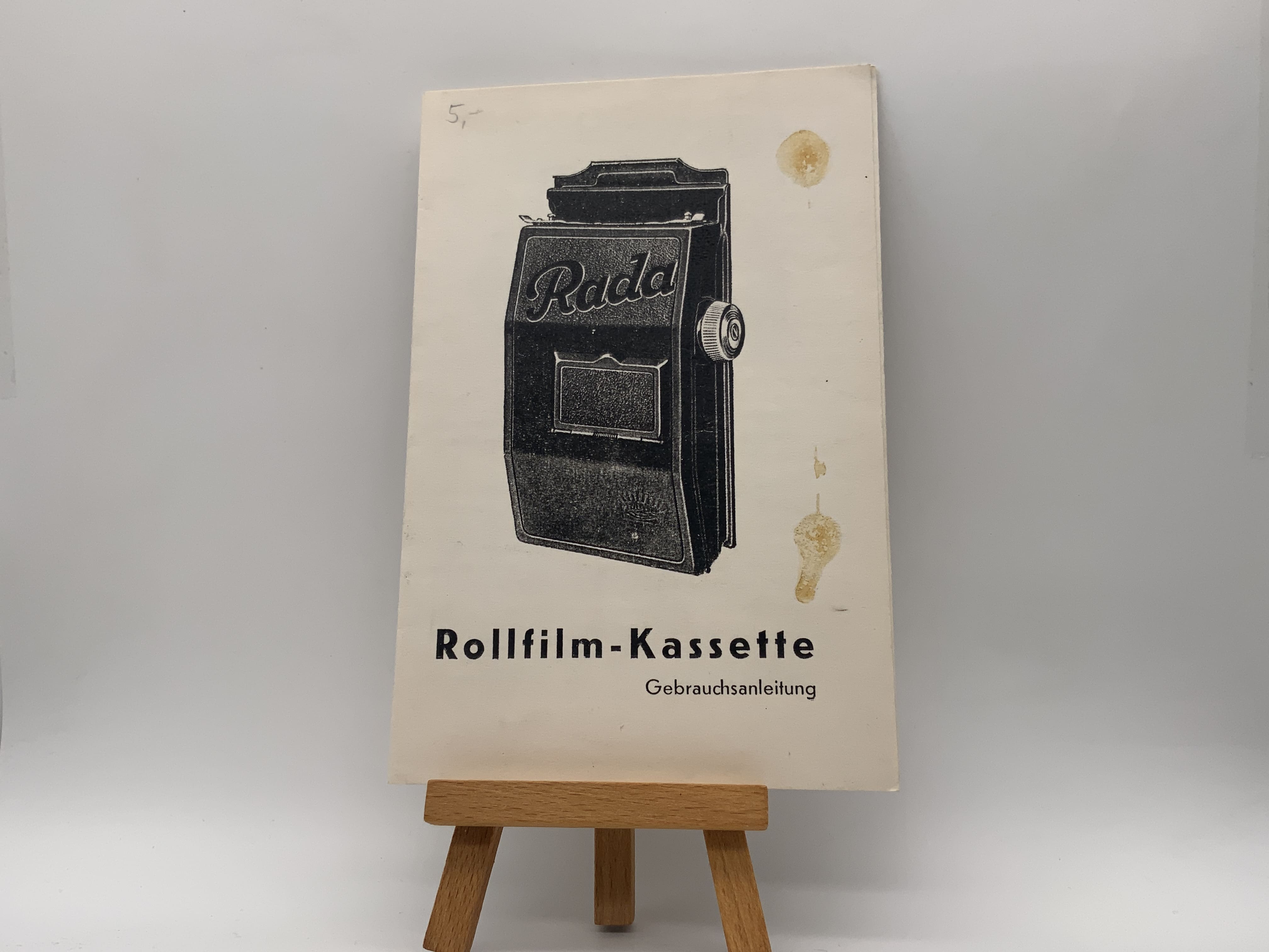 Rada Rollfilm Kassette Bedienungsanleitung Deutsch