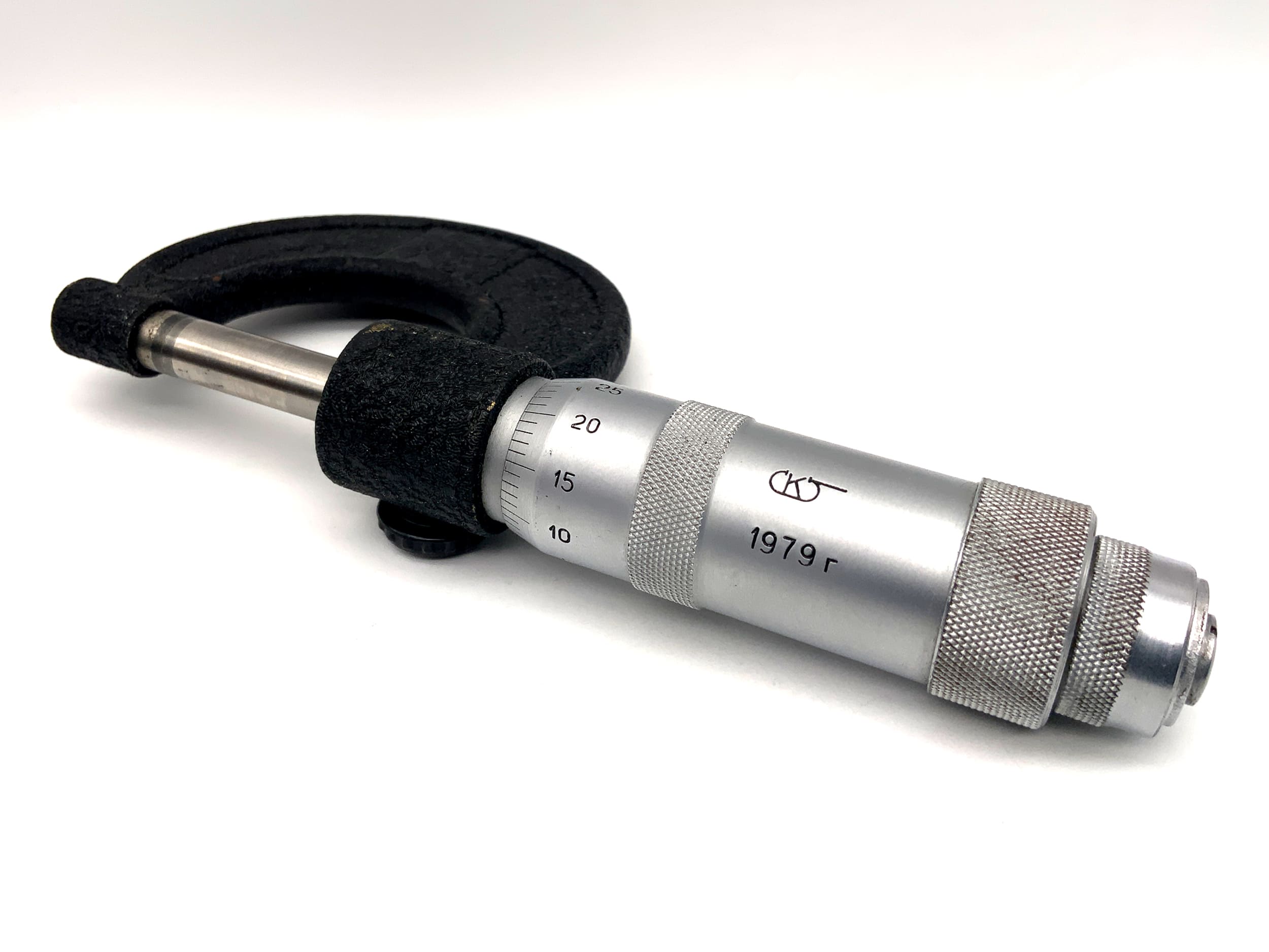 USSR Mikrometer silber 0,01mm 0-25mm Gewinde