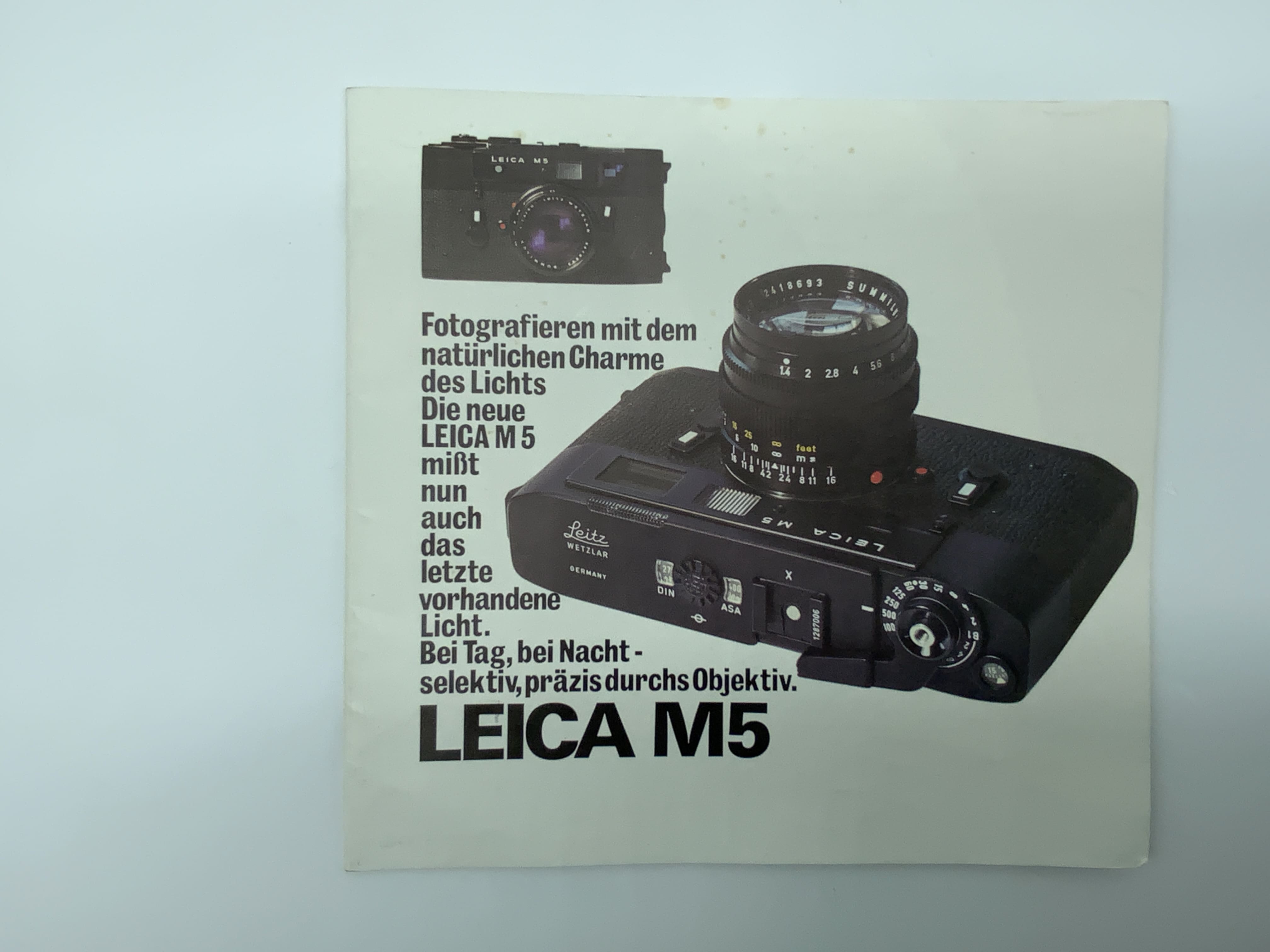 Leitz Leica M5 Catalogue (German)