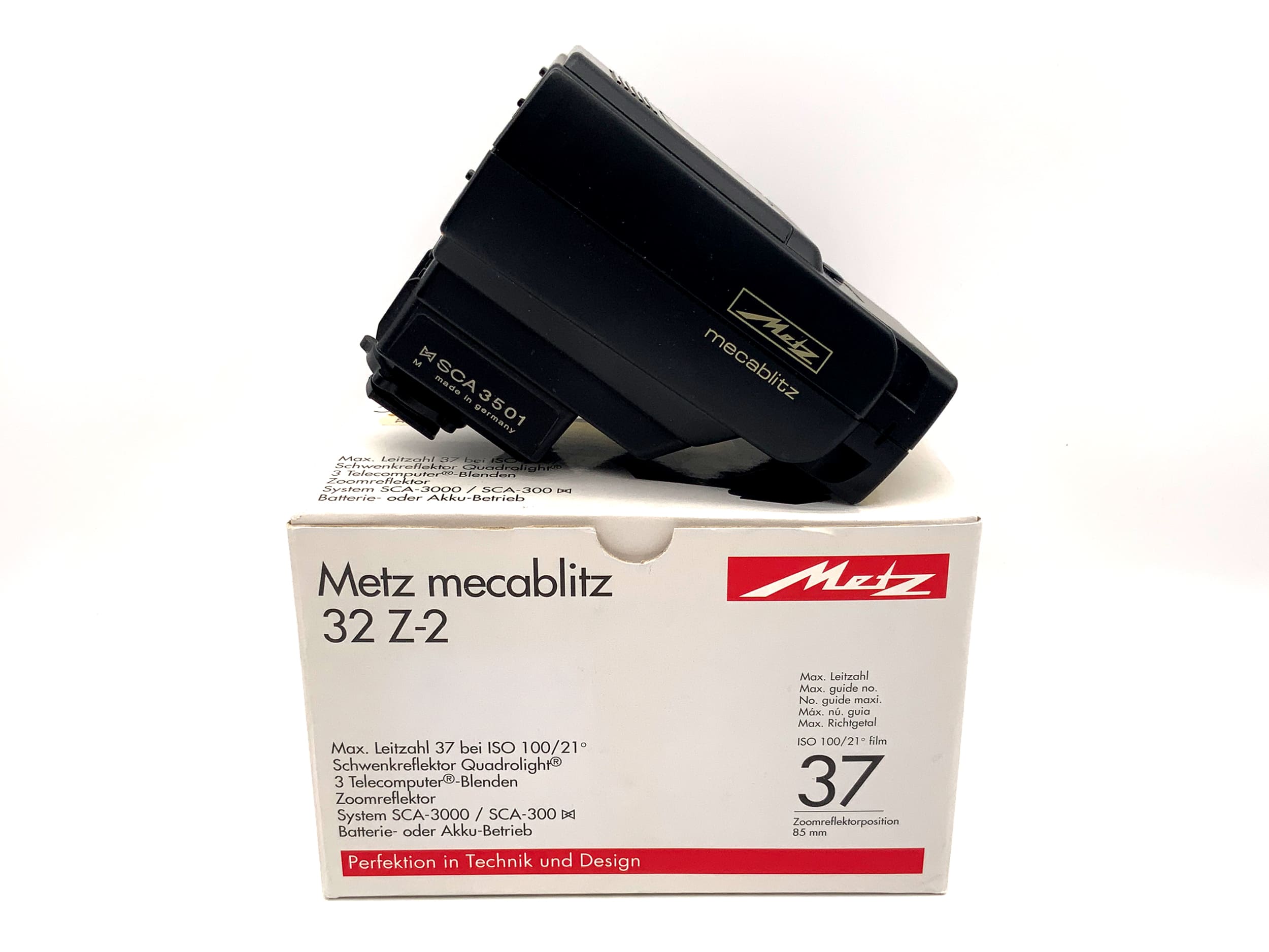 Metz mecablitz 32 Z-2 Blitzgerät SCA 3501 in OVP für Leica R Modelle Blitz Flash