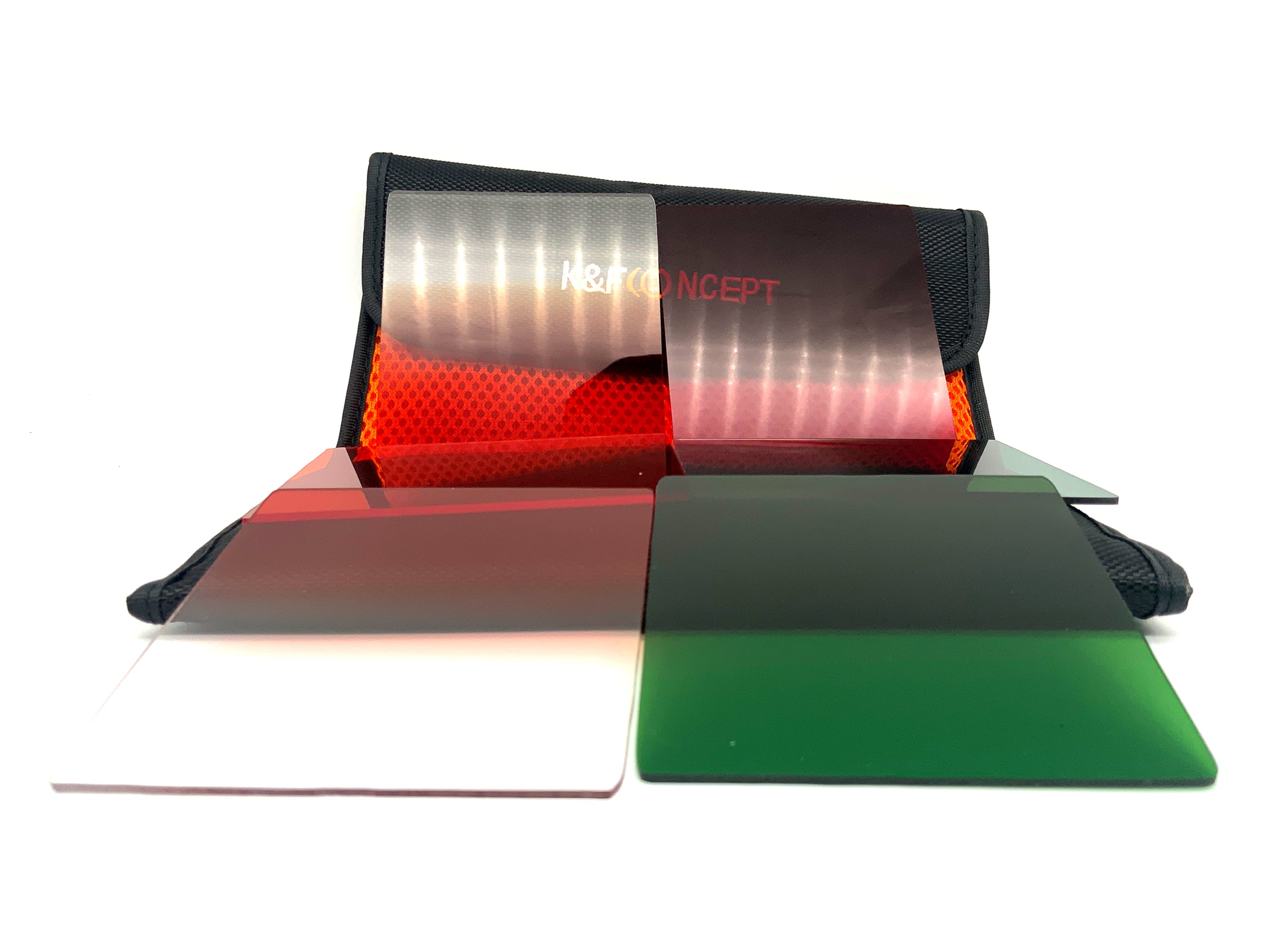 K&F Concept 6er Set Farb-und Verlaufsfilter Orange/Green/Red 85X95mm Rechteckig
