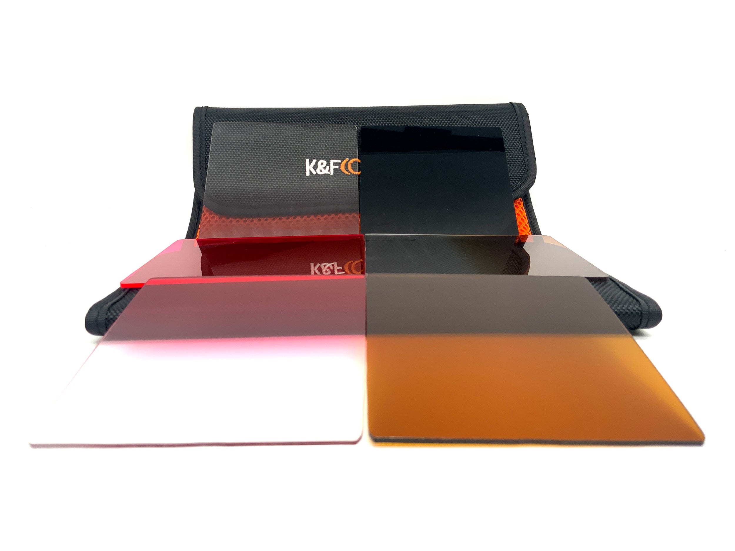 K&F Concept 6x Set Farb-und Verlaufsfilter Brown/Pink/ND+Case 85X95mm Rechteckig