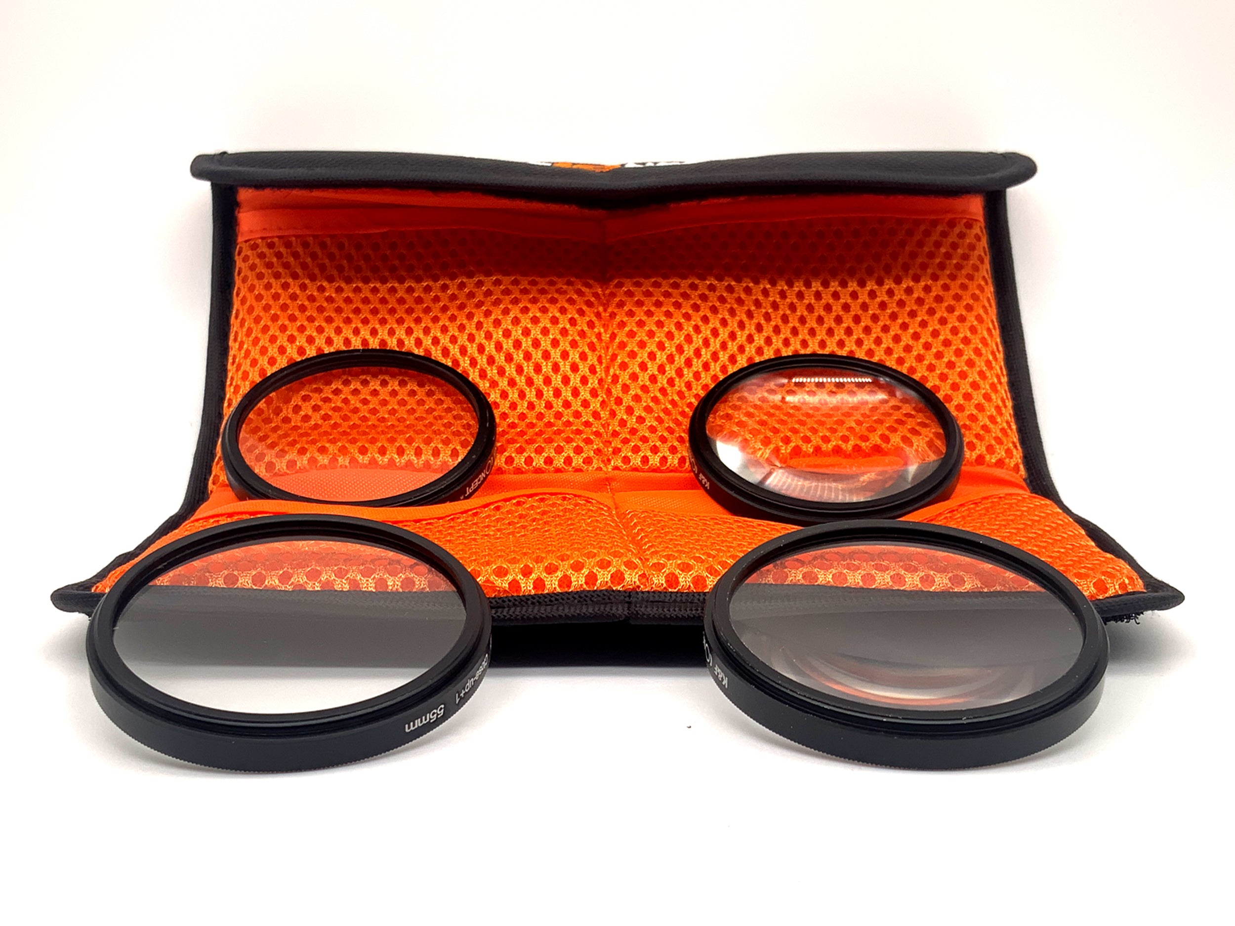 K&F Concept 4er Filterset Close-Up+1/+2/+4/+10 + Case Filter 55mm