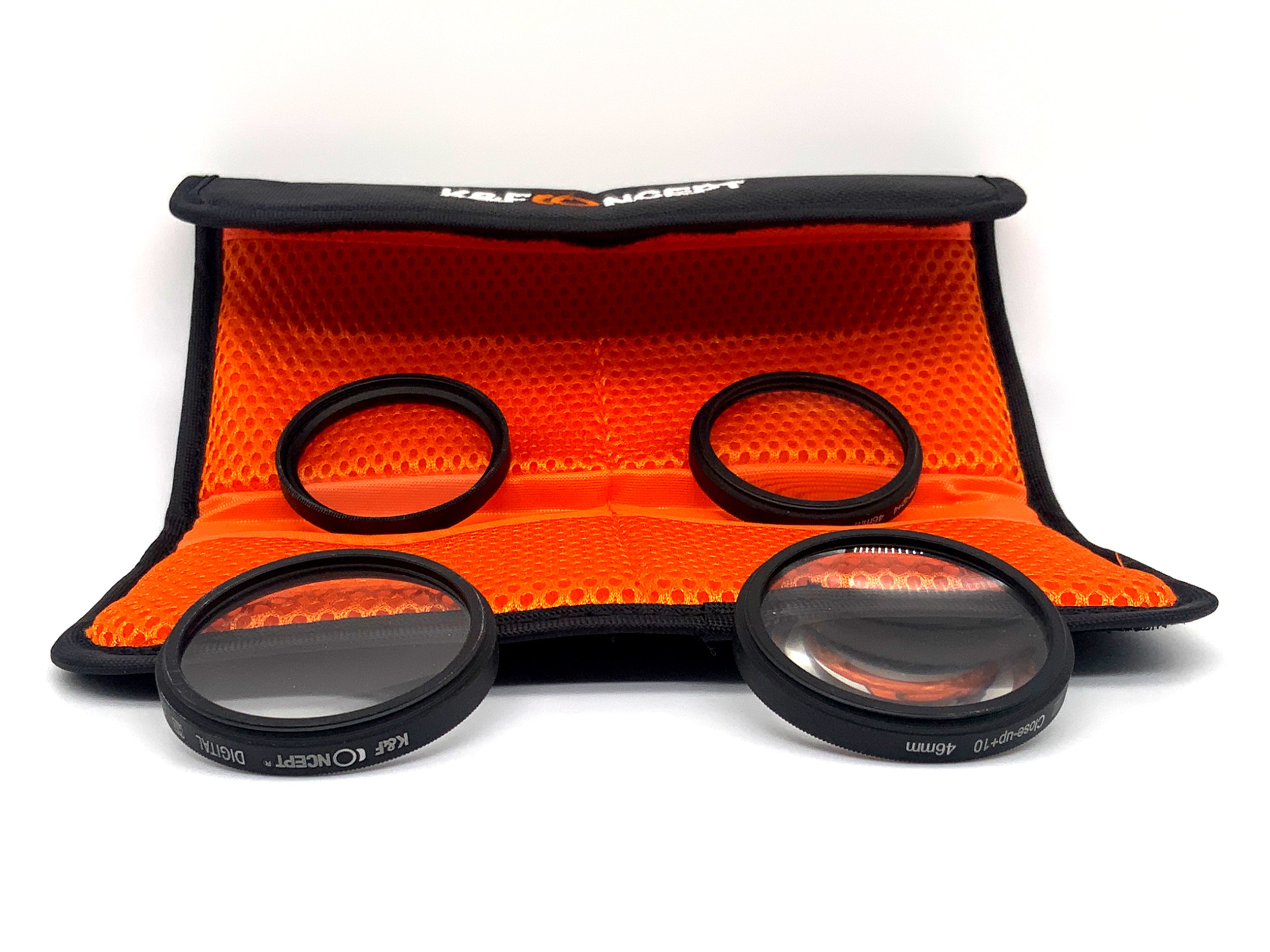 K&F Concept 4er Set Digital HD Close-Up+1/+2/+4/+10 + Case Filter 46mm